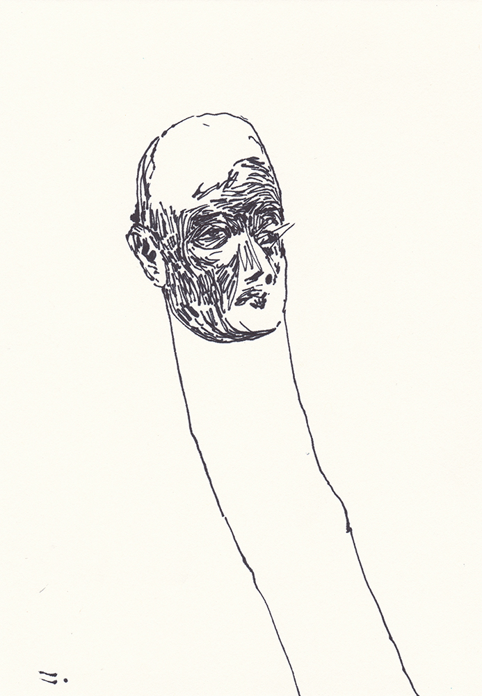 Still, 2017, pen on paper, 21*14.8(cm)