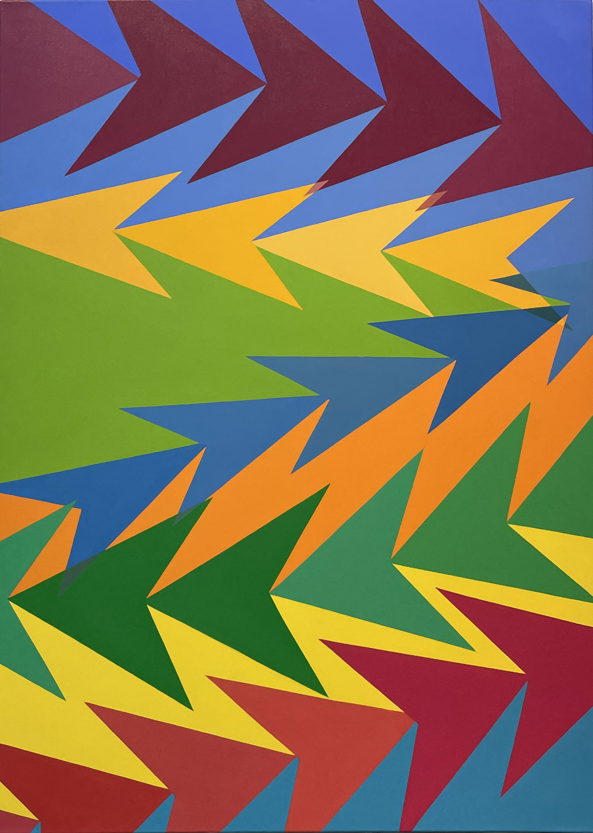 Sin t&iacute;tulo, 2022. Acr&iacute;lico sobre tela, 141 x 101 cm.