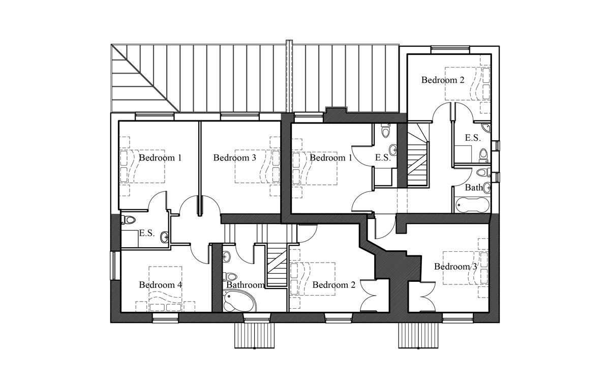 18th century cottages, first floor