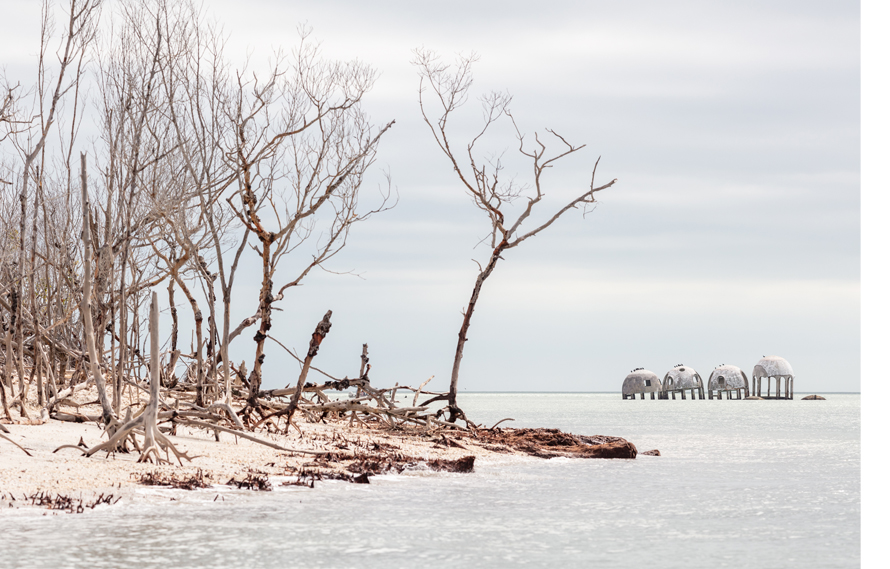 Dome House, 2018. Dye-sublimation print on aluminum, 40 x 60 inches. 