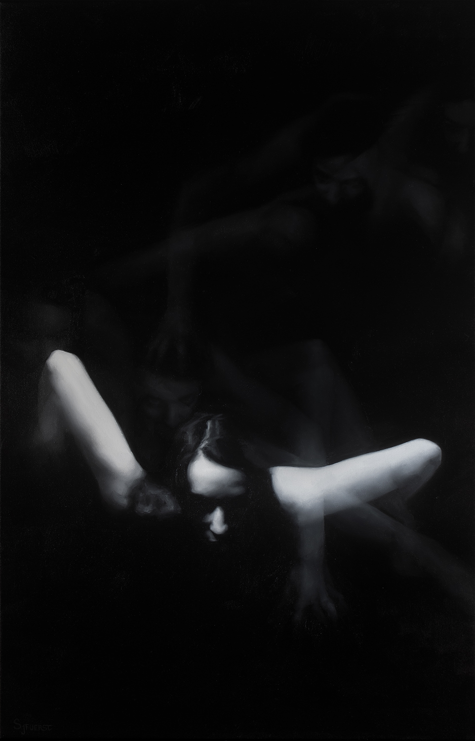 'Invisible Forces', oil on canvas. 50 x 78cm