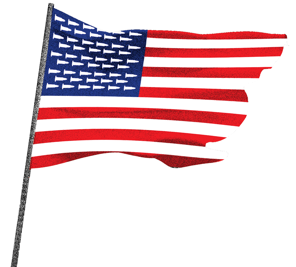 For a column about guns in America.