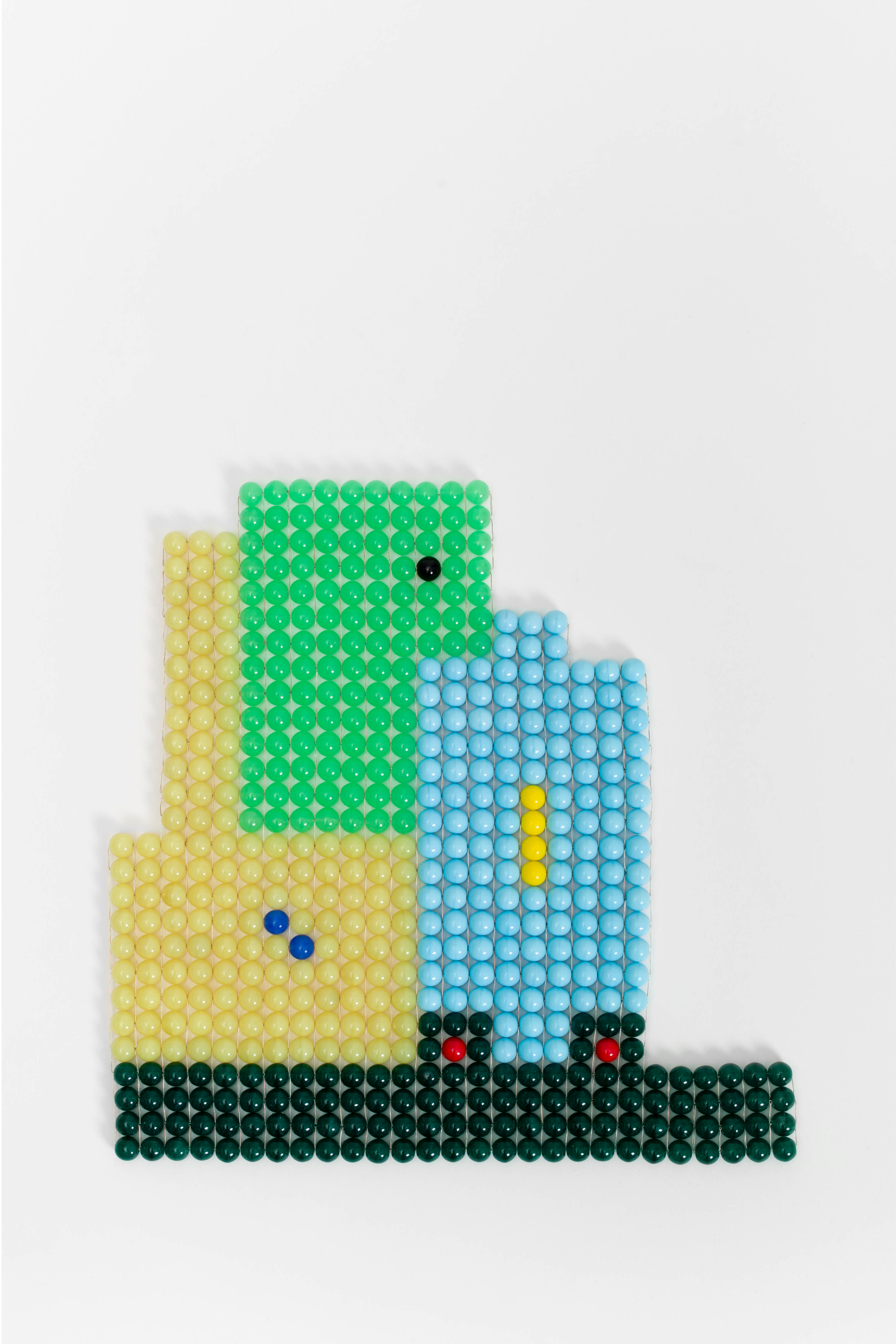 Dissonance 11, glass pearls, 2022