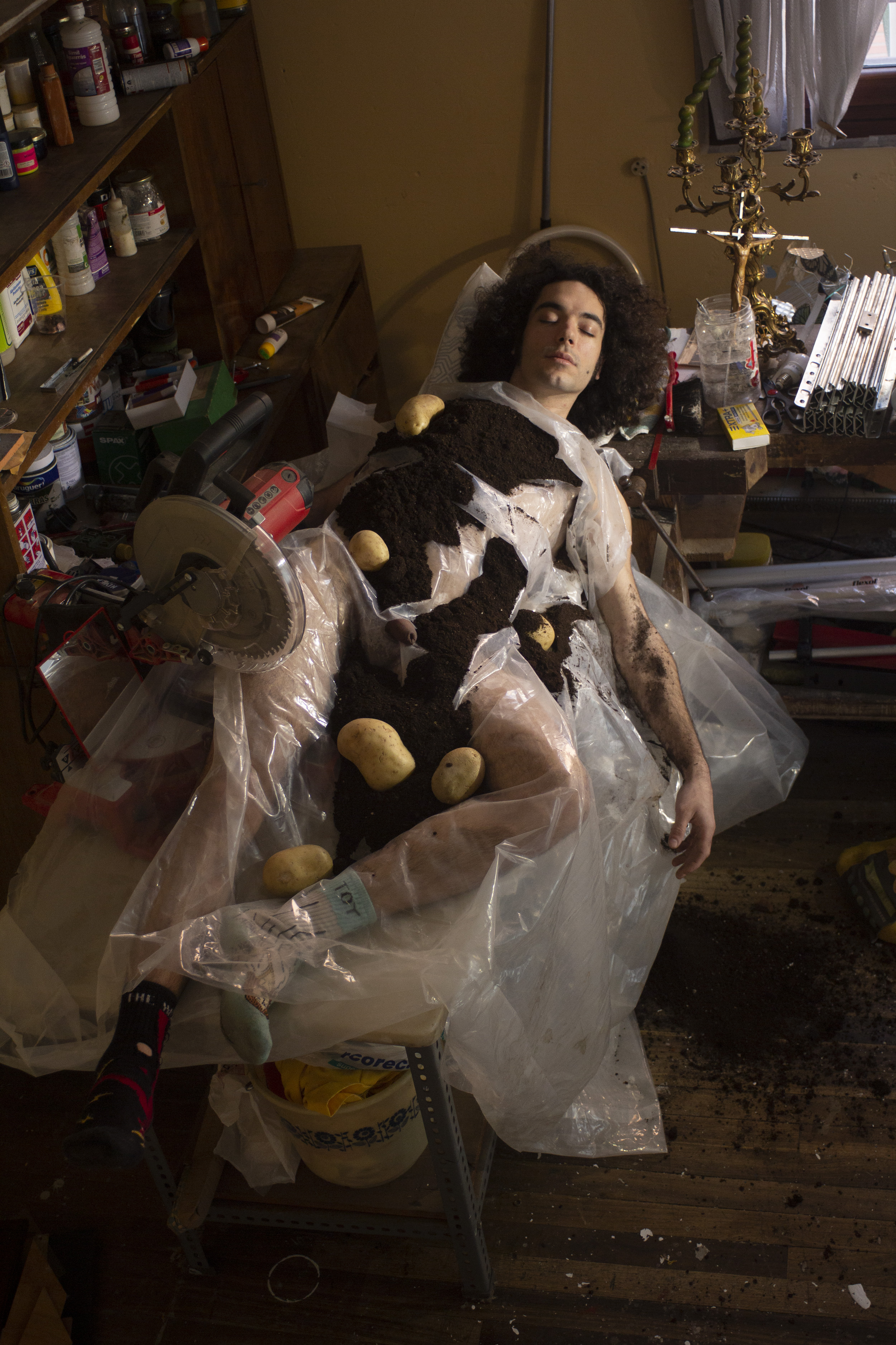 Siesta con clavos (Dante) - Nap with Nails (Dante), 2021 Photographic Paper 23 3/5 × 15 7/10 in | 60 × 40 cm Edition of 1/3 + 1AP