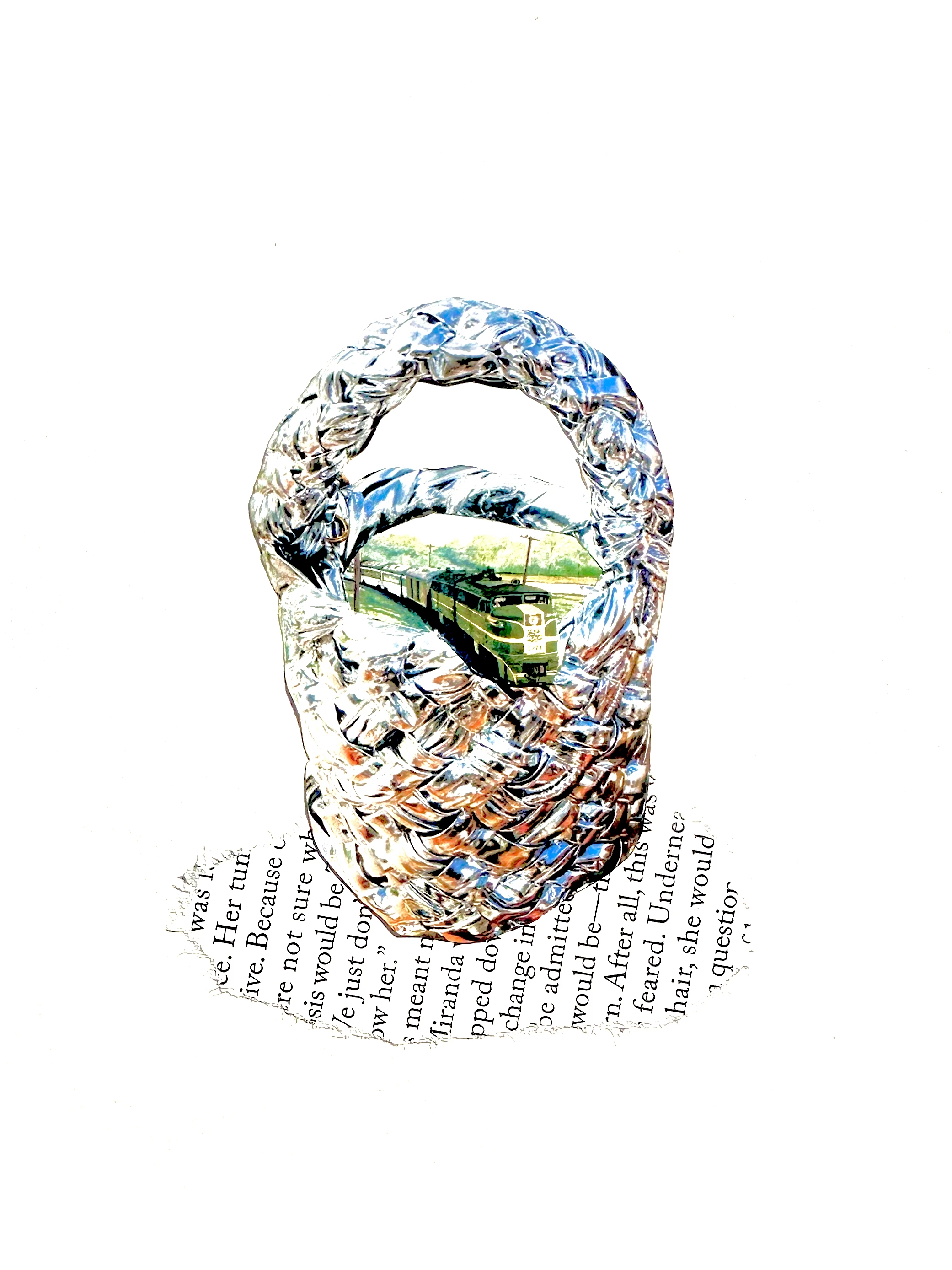 Drive from a Metal Bag(2024, 11in x 14in)