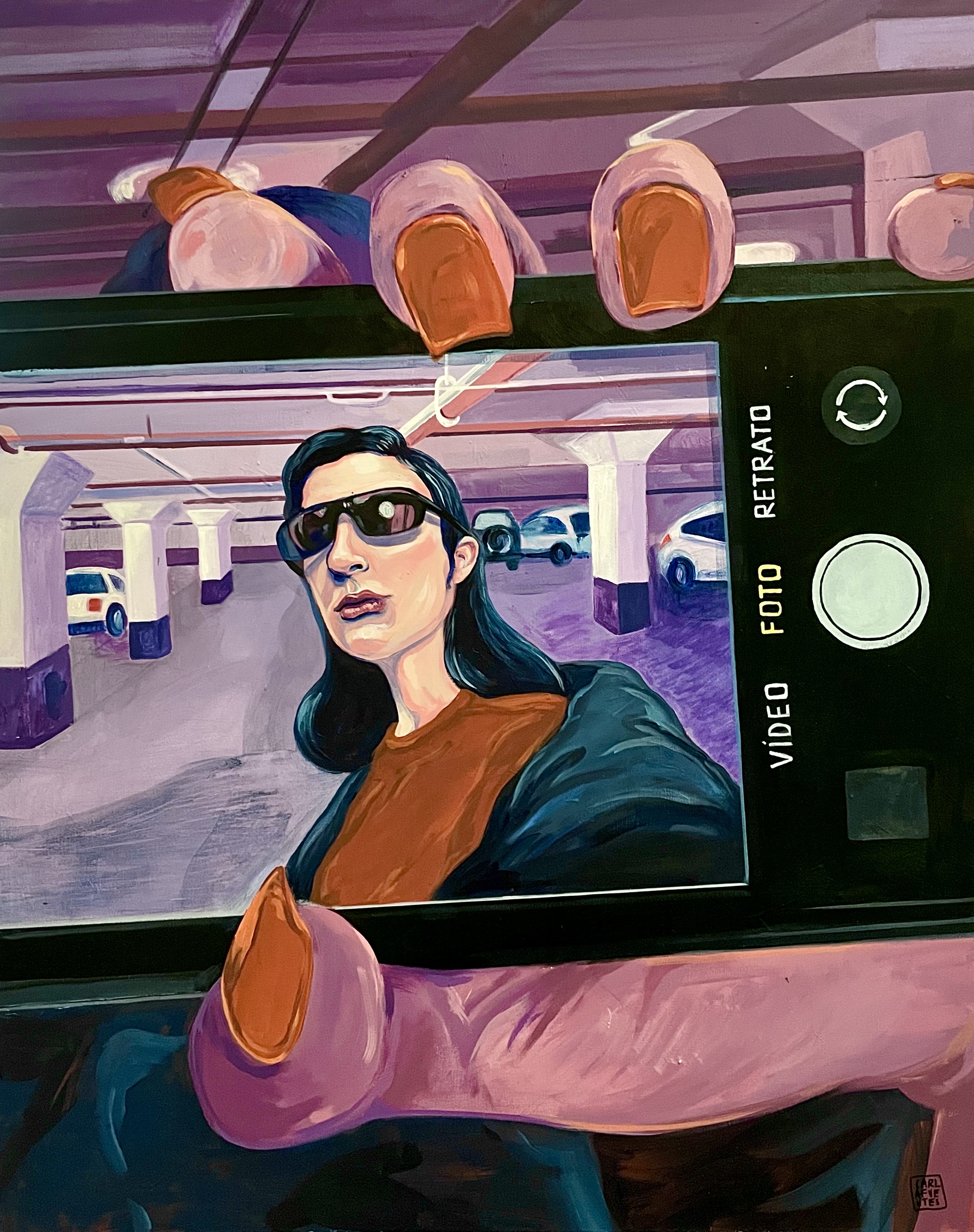 Gafas nuevas. 100x80cm. Acrylic on canvas. 2022