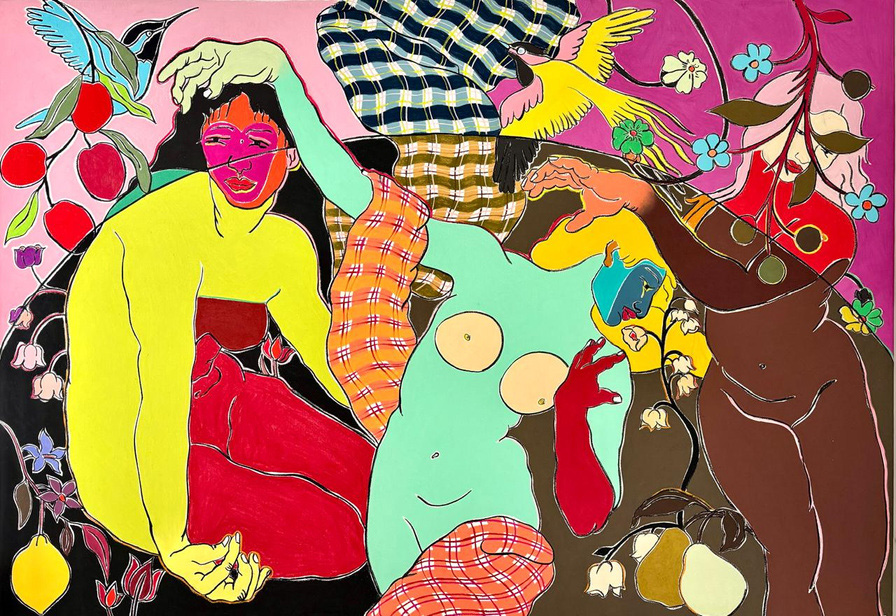 Sin t&iacute;tuloTiza pastel sobre papel montado en lienzo140 x 200 cm2026(No disponible)