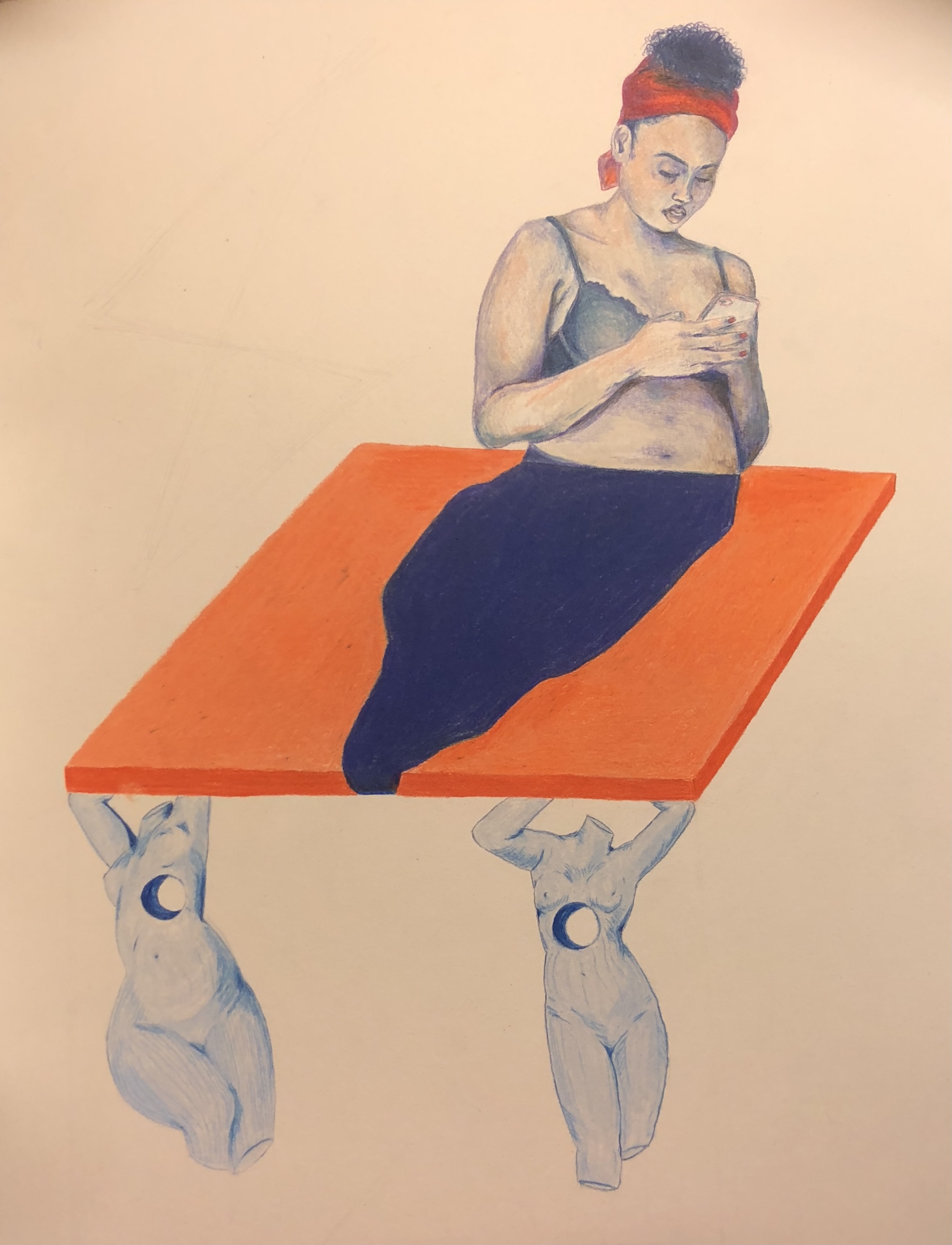 (11 x 16) colored pencil on paper