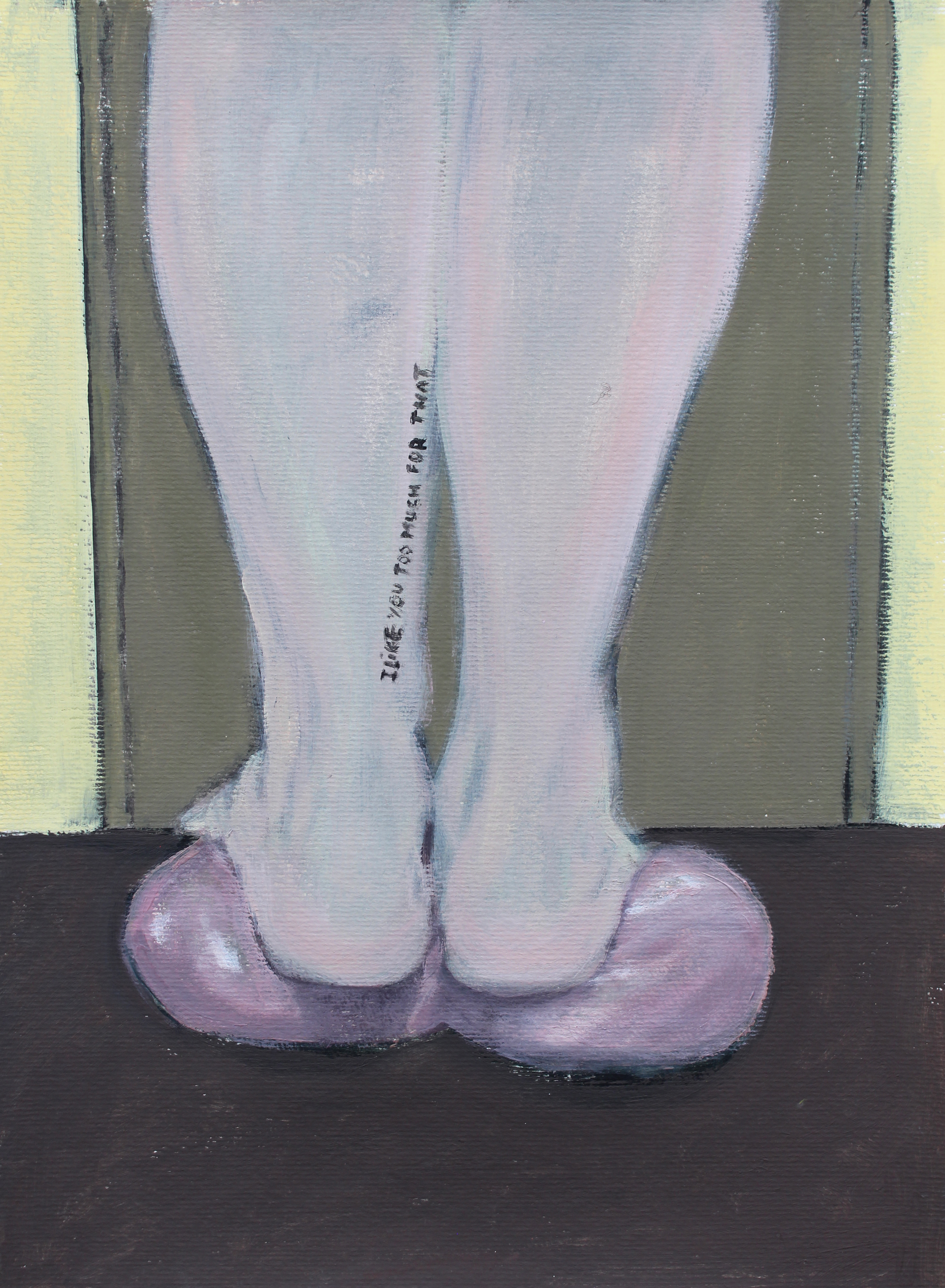 I love you too much for that, Acrylic on paper, A2, 2020