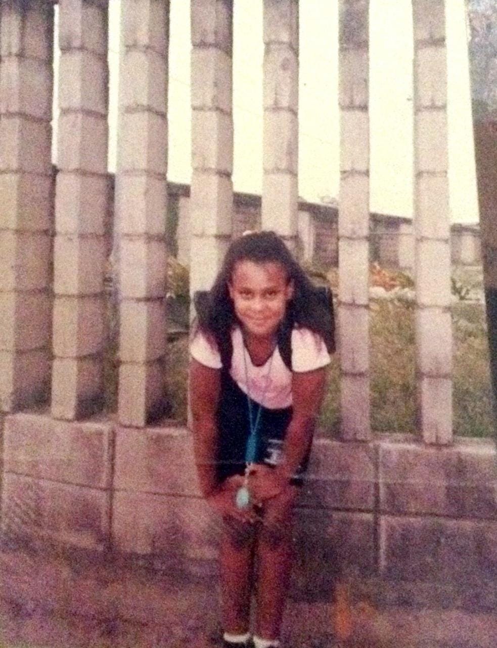 No SESI, aos 8 anos. Acervo pessoal de Ericah Azeviche.