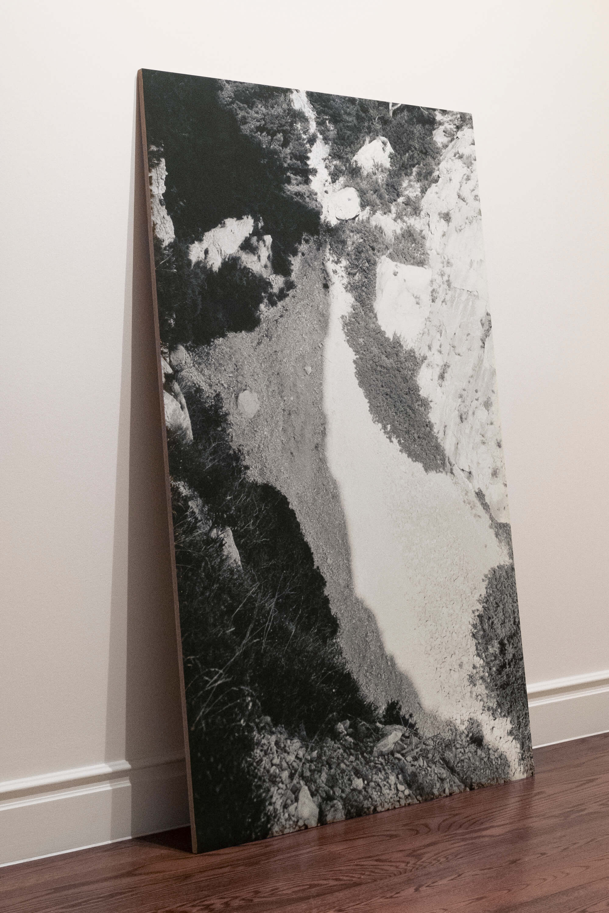 Il se lève, 2022 Impression à jet d’encre sur polypropylène adhésif montée sur contreplaqué 185 x 125 cm