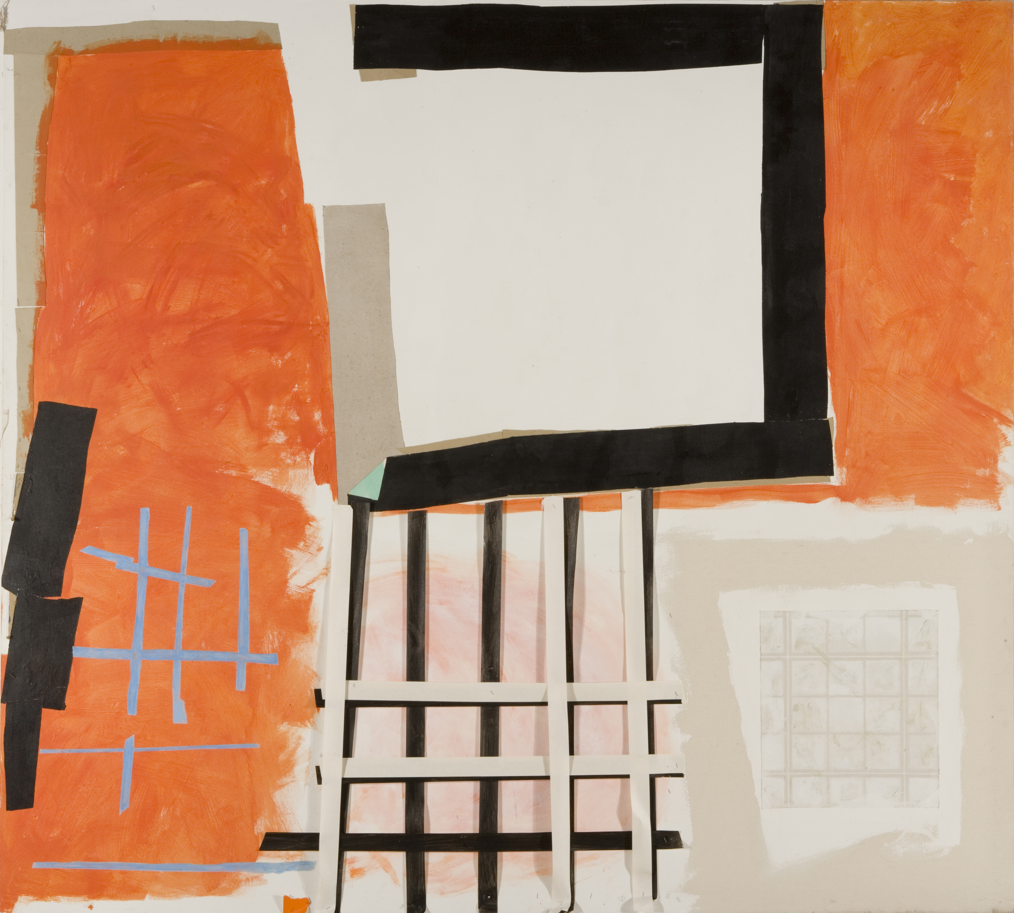 Touchstone  Collage on Canvas 2003  7' x 10'