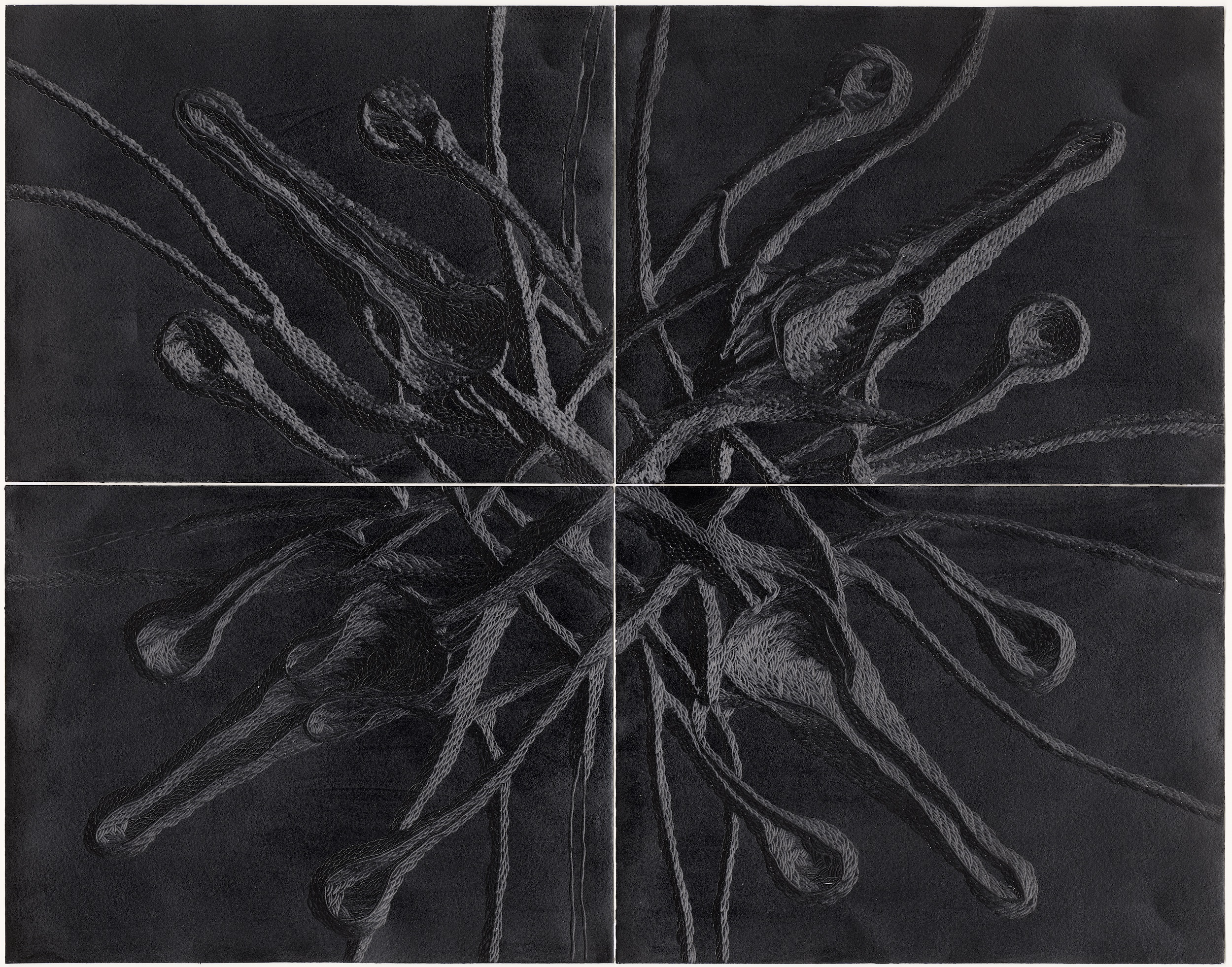  Phallic Wreath, 2007 . Cut and carved paper . 64 x 82 cm . Private Collection Amsterdam, The Netherlands