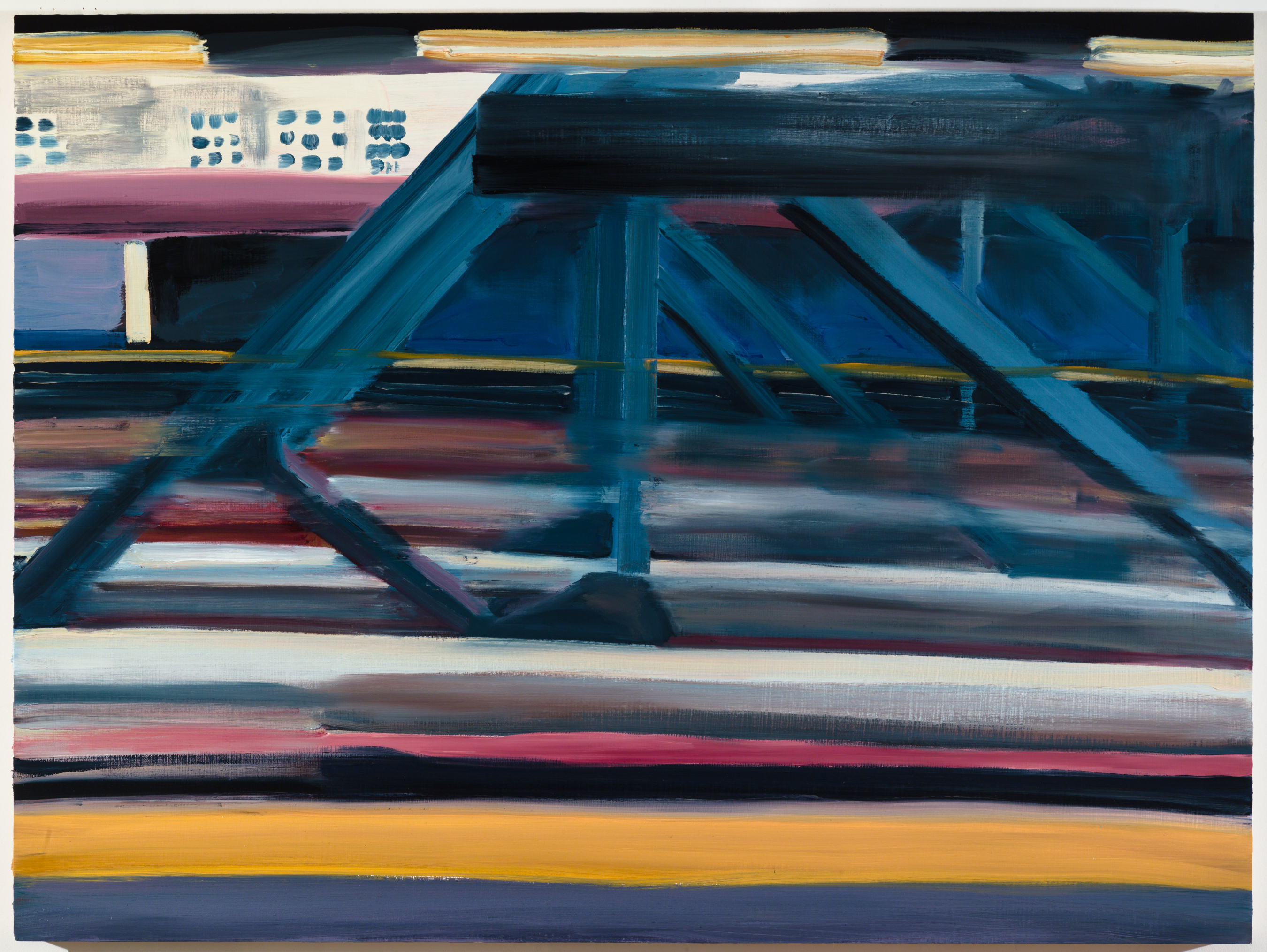 Movement, 2015, 30 x 40 in, Oil on panel