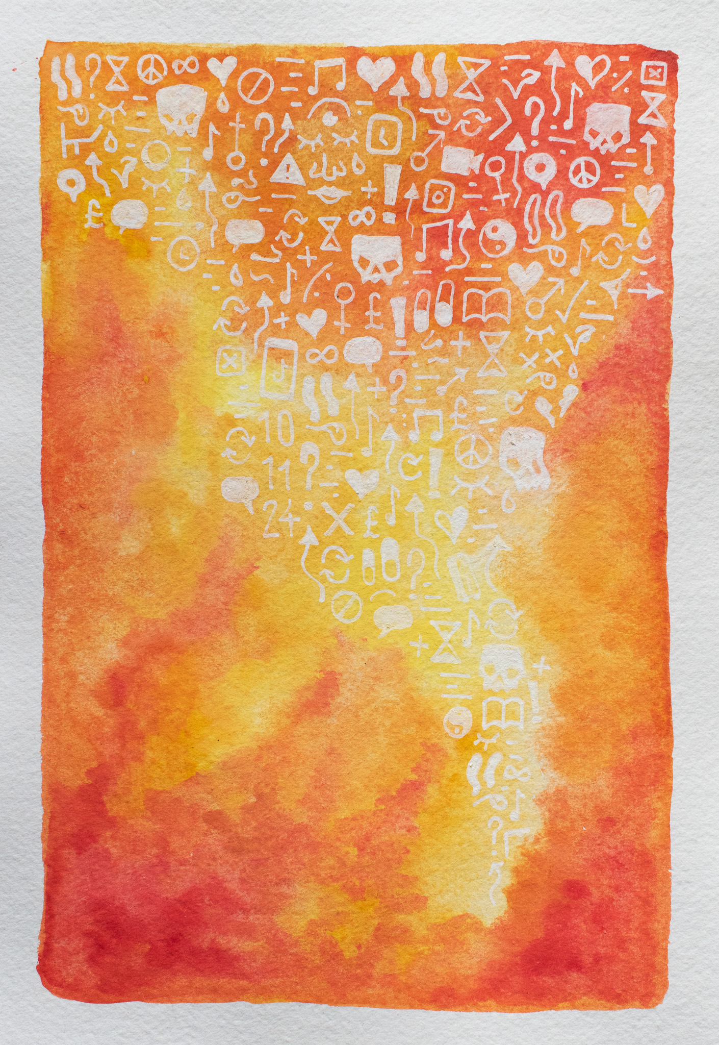 10.11.24. Watercolour and Acrylic on paper