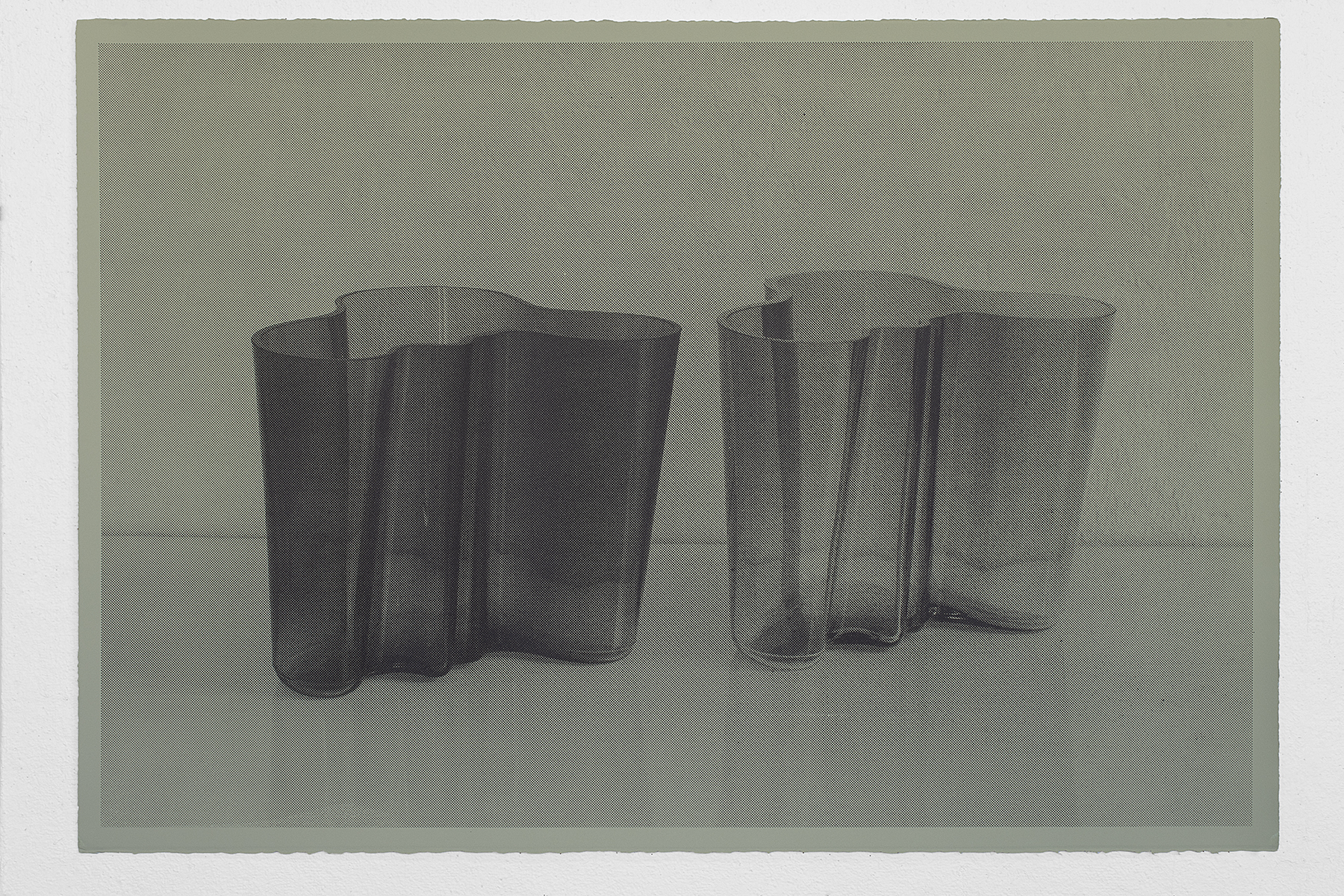 Glass Vases, 2023, screenprint on somerset satin, 30 x 44 inches, (edition of 4)