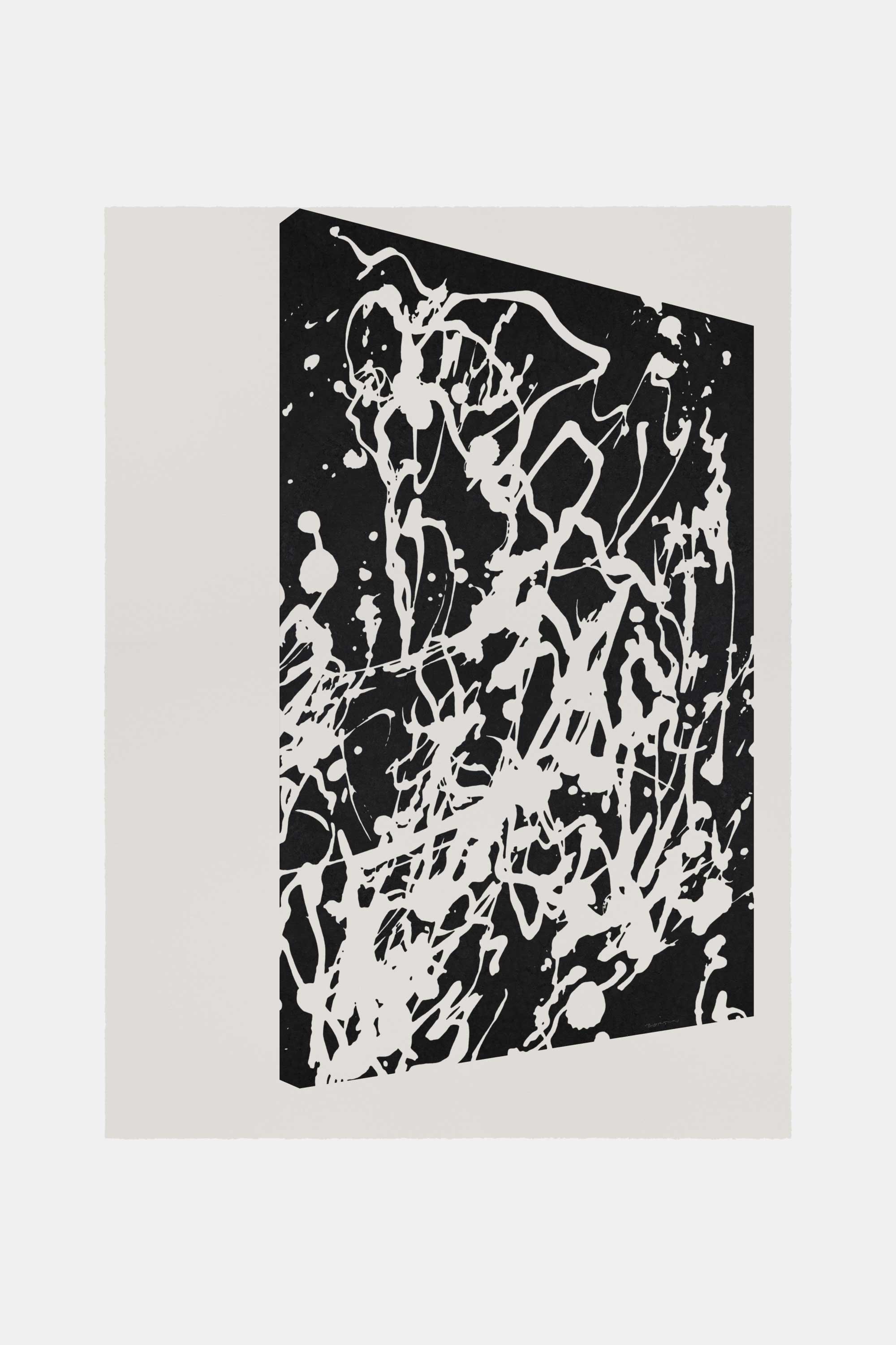 Drawing of a painting, 2020. Marking pen on paper. 56&#160;×&#160;76&#160;cm.