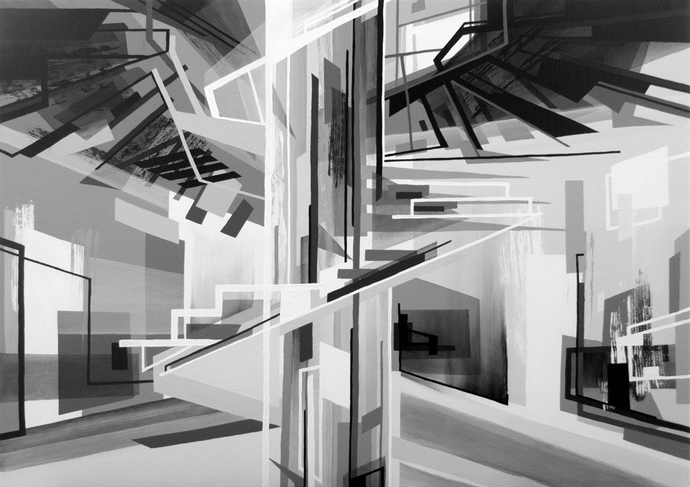 MITUNTER WANDELN  ·  acrylic on canvas  ·  50 x 70 cm