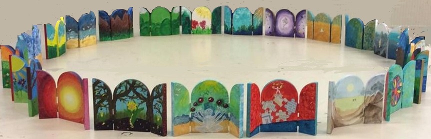 Kring van drieluikjes voor teambuiding bib Hoorn 2