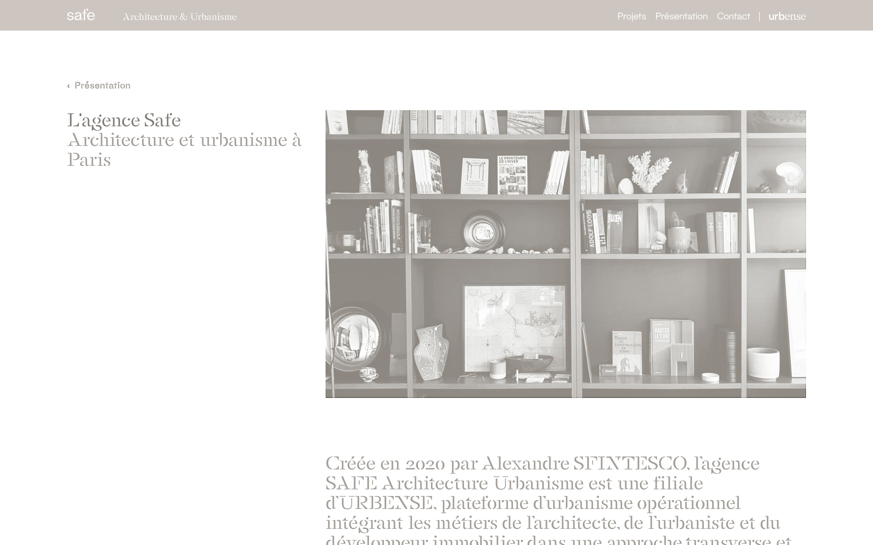 Site de l'agence Safe