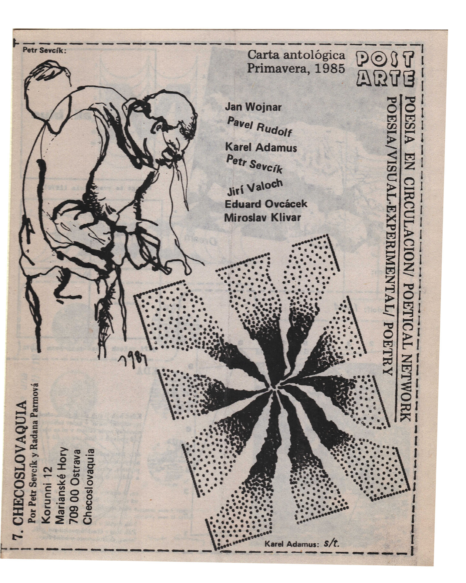 Poesía Visual 7 Checoslovaquía, Colectivo 3, 1985