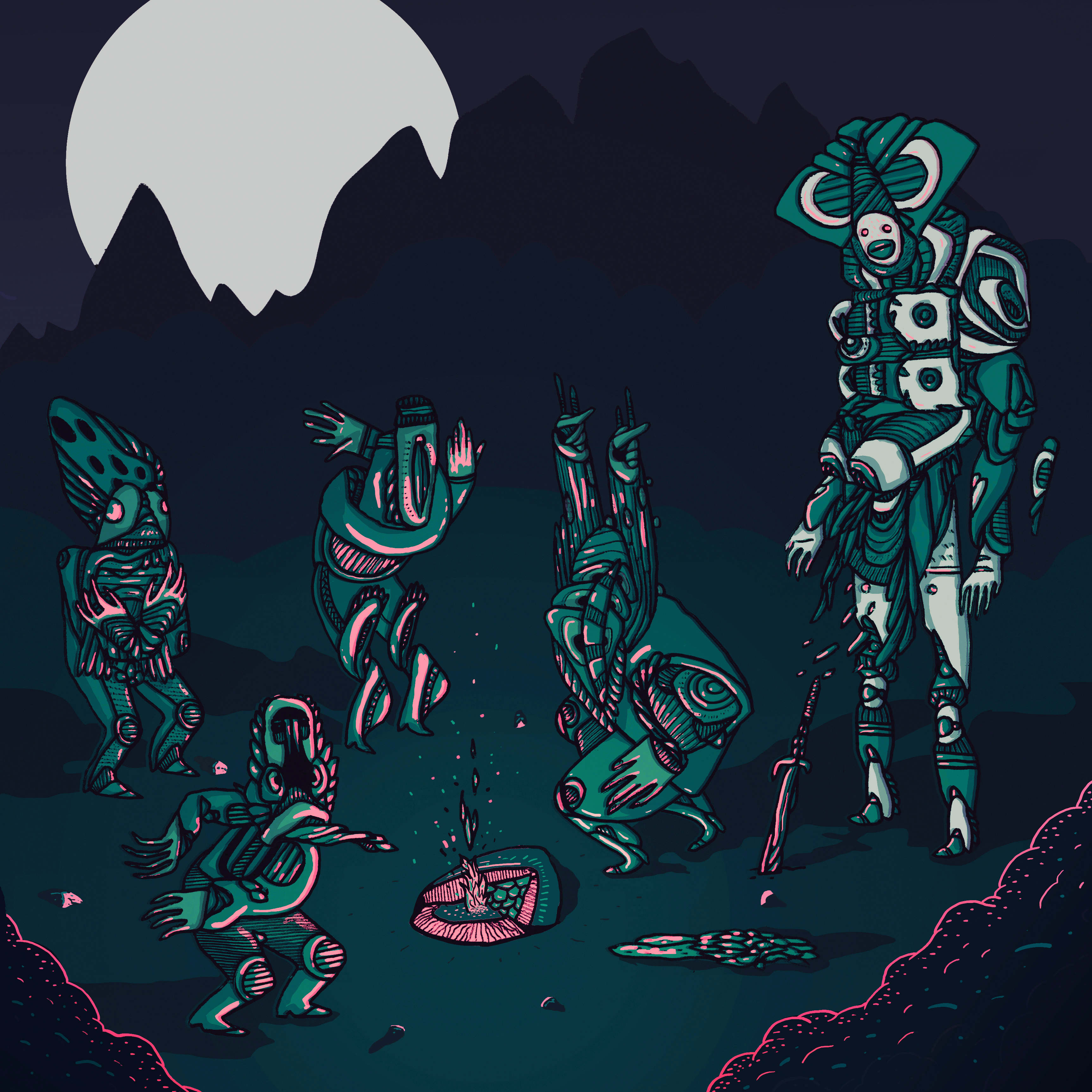 AND THE WOOD ARE ALIVE WITH THE SMEELL OF HER ARRIVAL