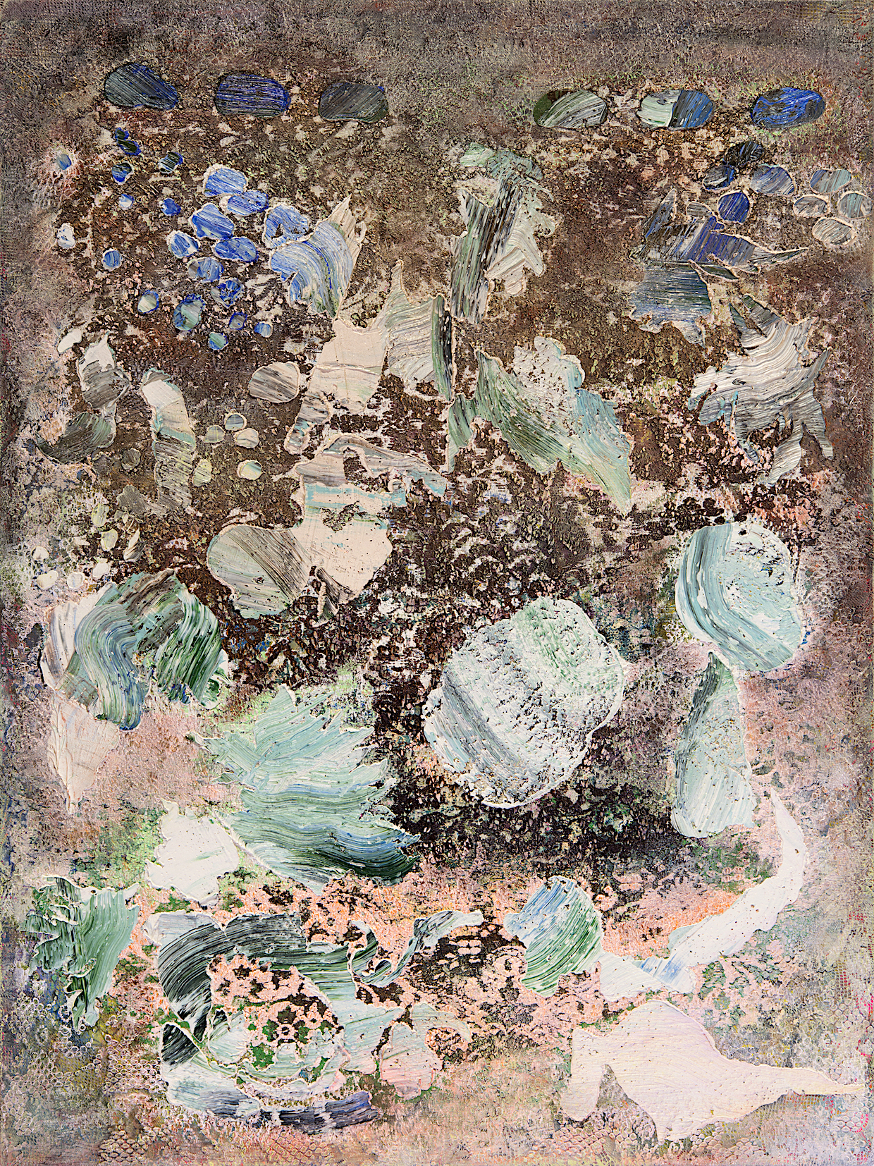  Kim Benson, Untitled (vanities), 2018, 52 x 40", oil on canvas