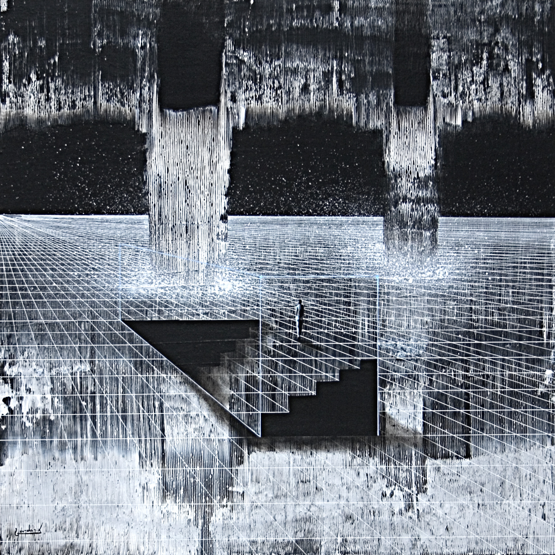 The Two Source(60 x 60 cm)