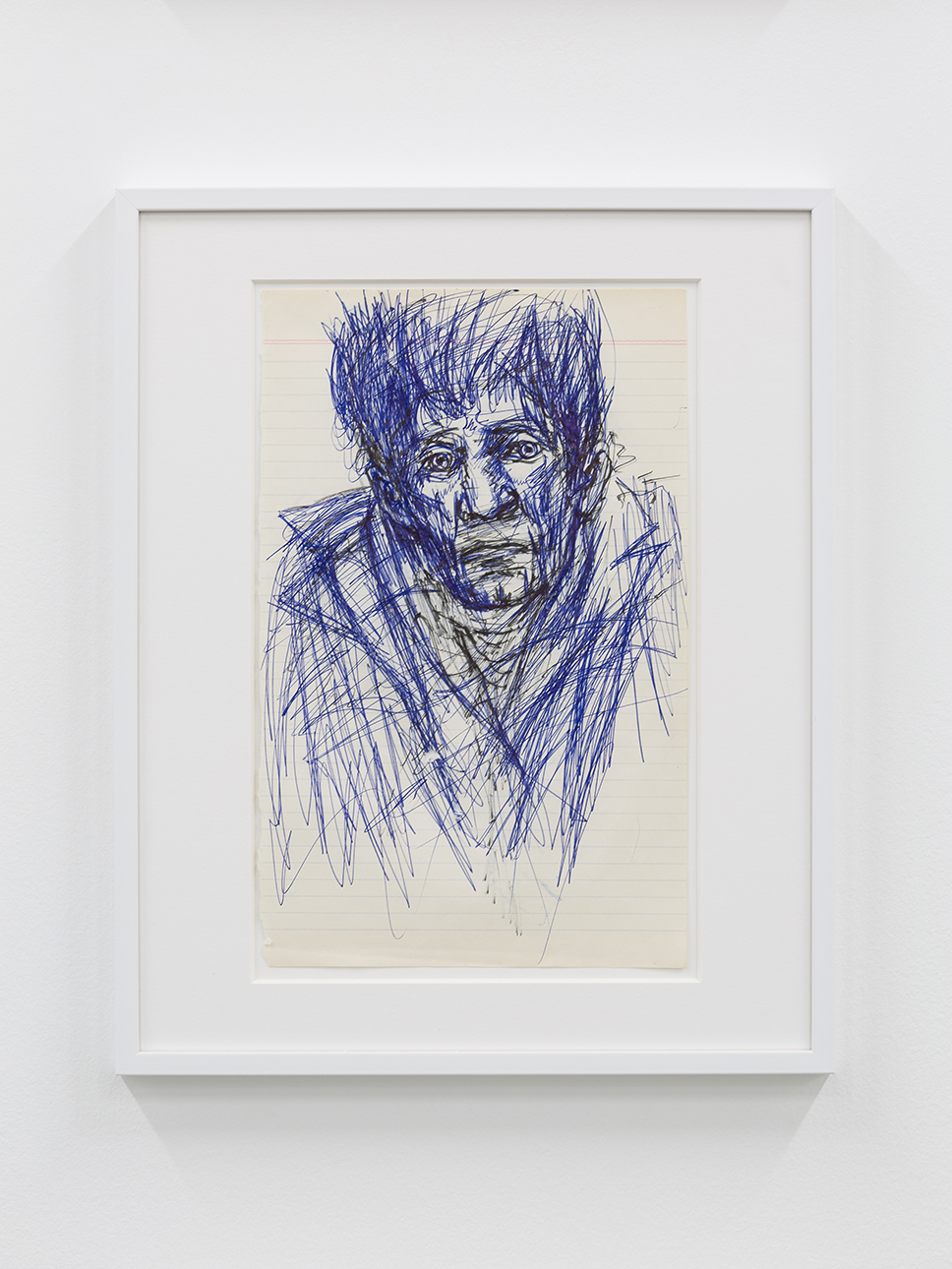 Alan Vega, Untitled, Stylo à bille sur papier 32,3 x 20,5 cm Unique Courtesy Galerie Laurent Godin