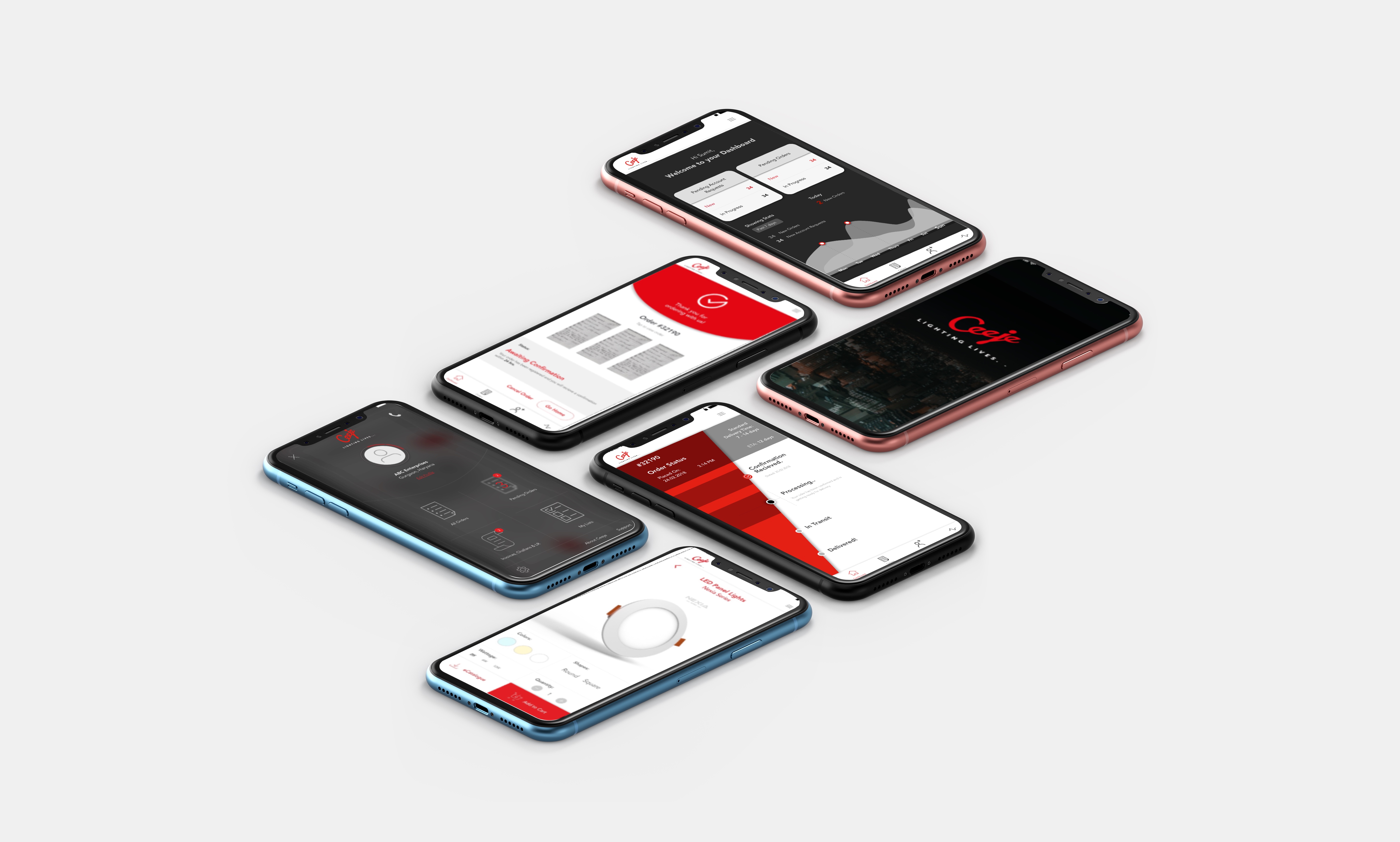 UI / UX Design for a Lighting Dealership App || B2B