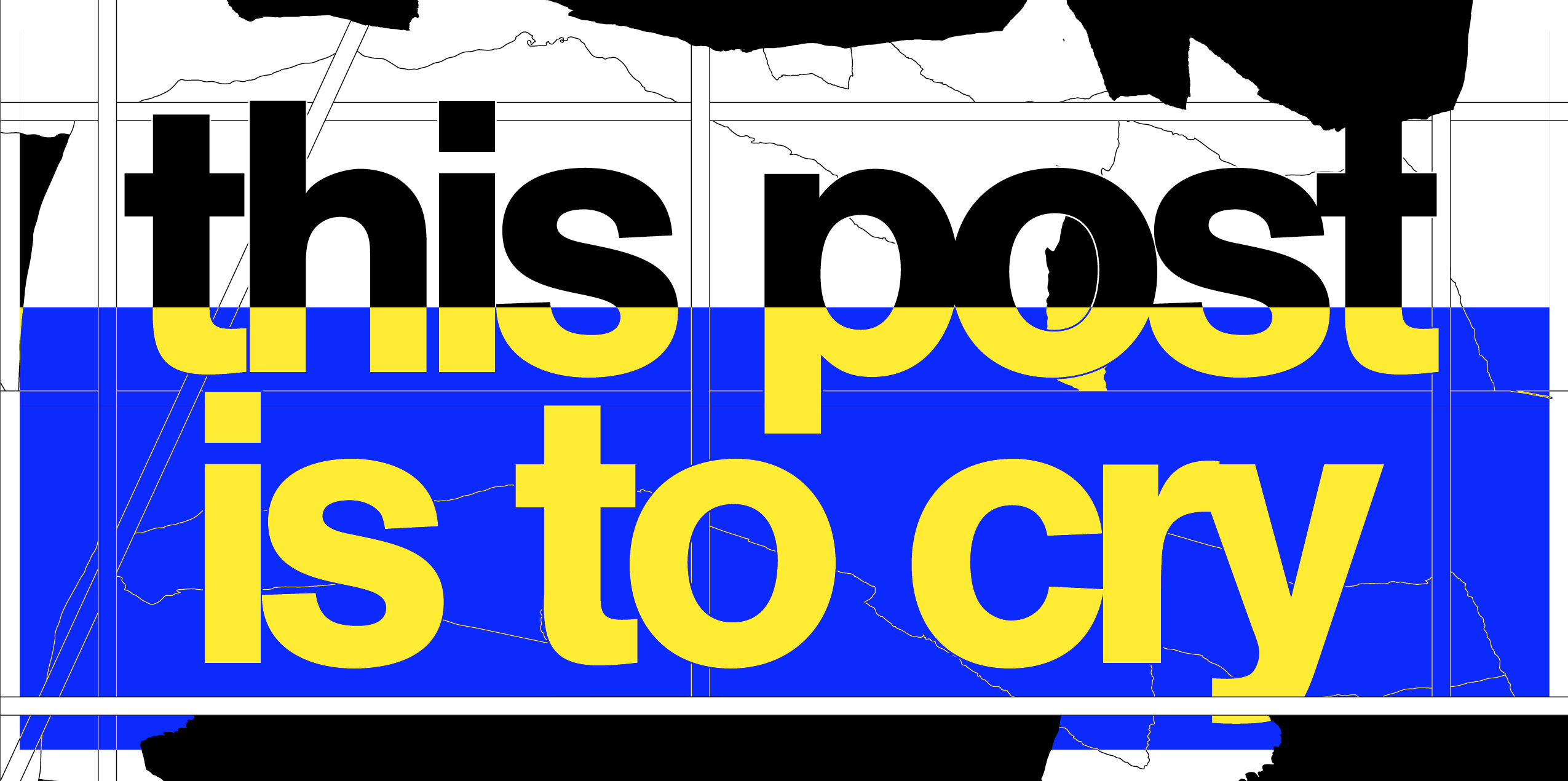 This Post is to Cry, Kaleidoscope Magazine Digital Billboard proposal, for Metahaven