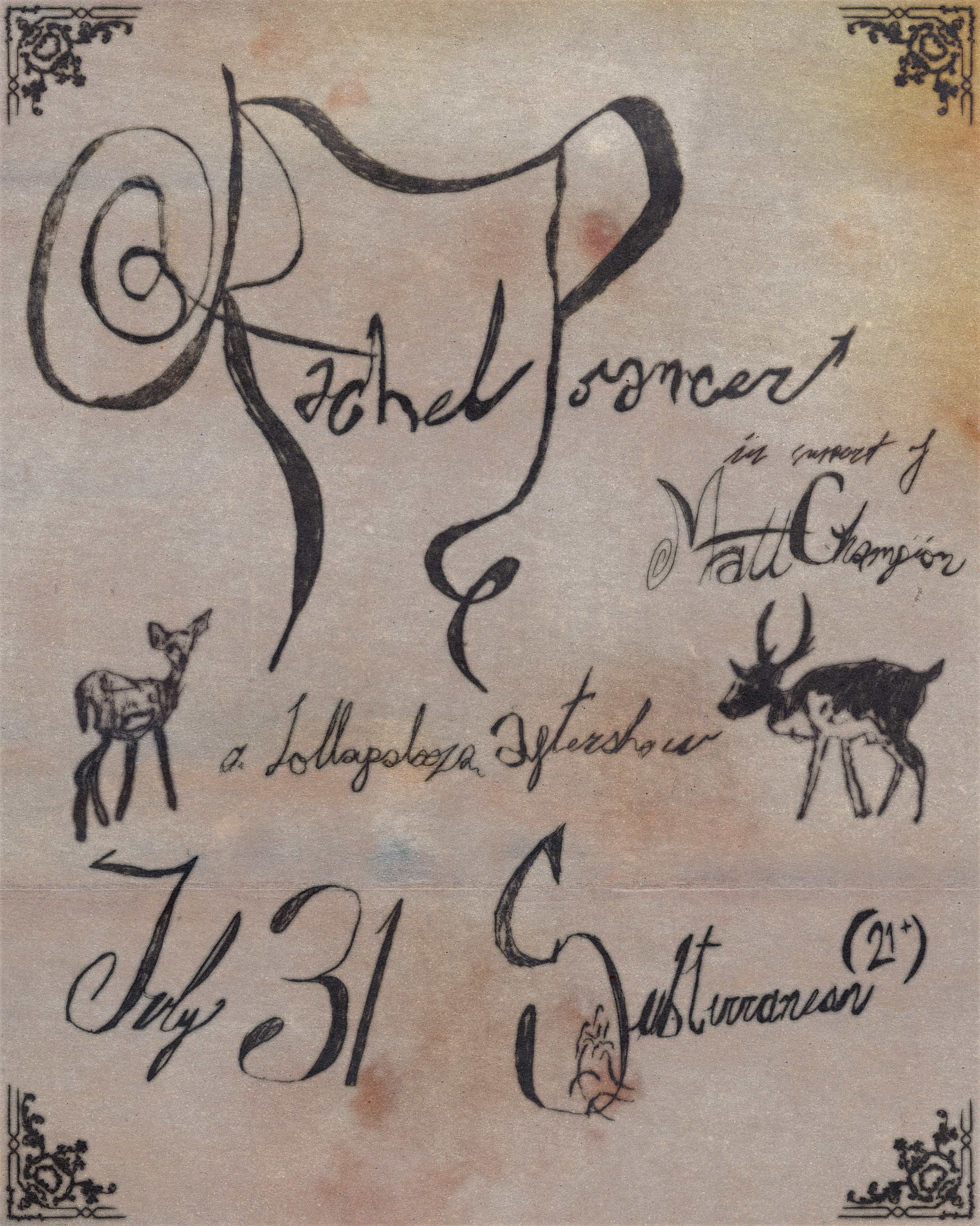 Rachel Prancer, Show Flyer, 2025