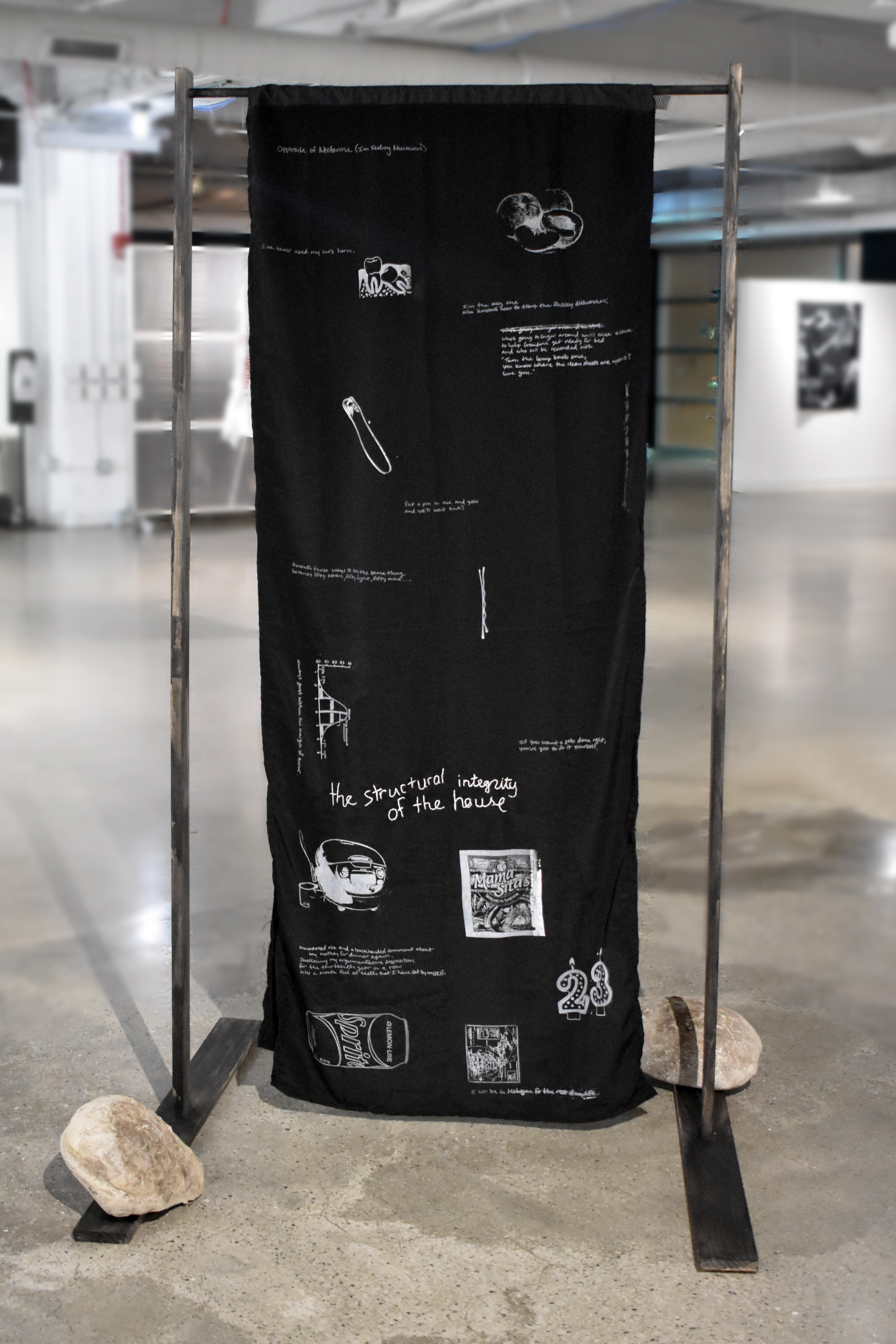 installation for Cradled As One, April 2023