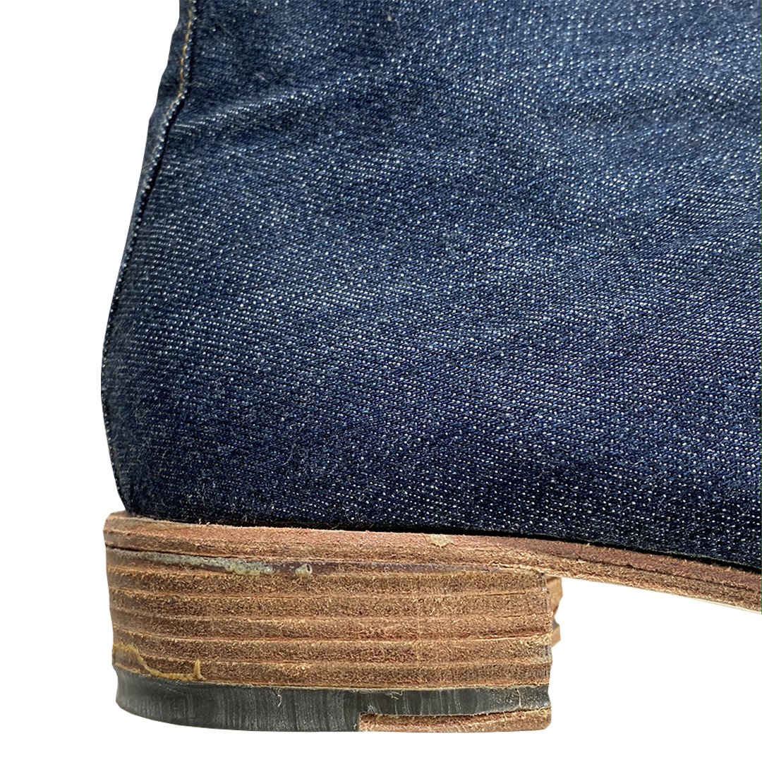 Maison Martin Margiela, S/S 2006 Denim Square Toe Boots - LA