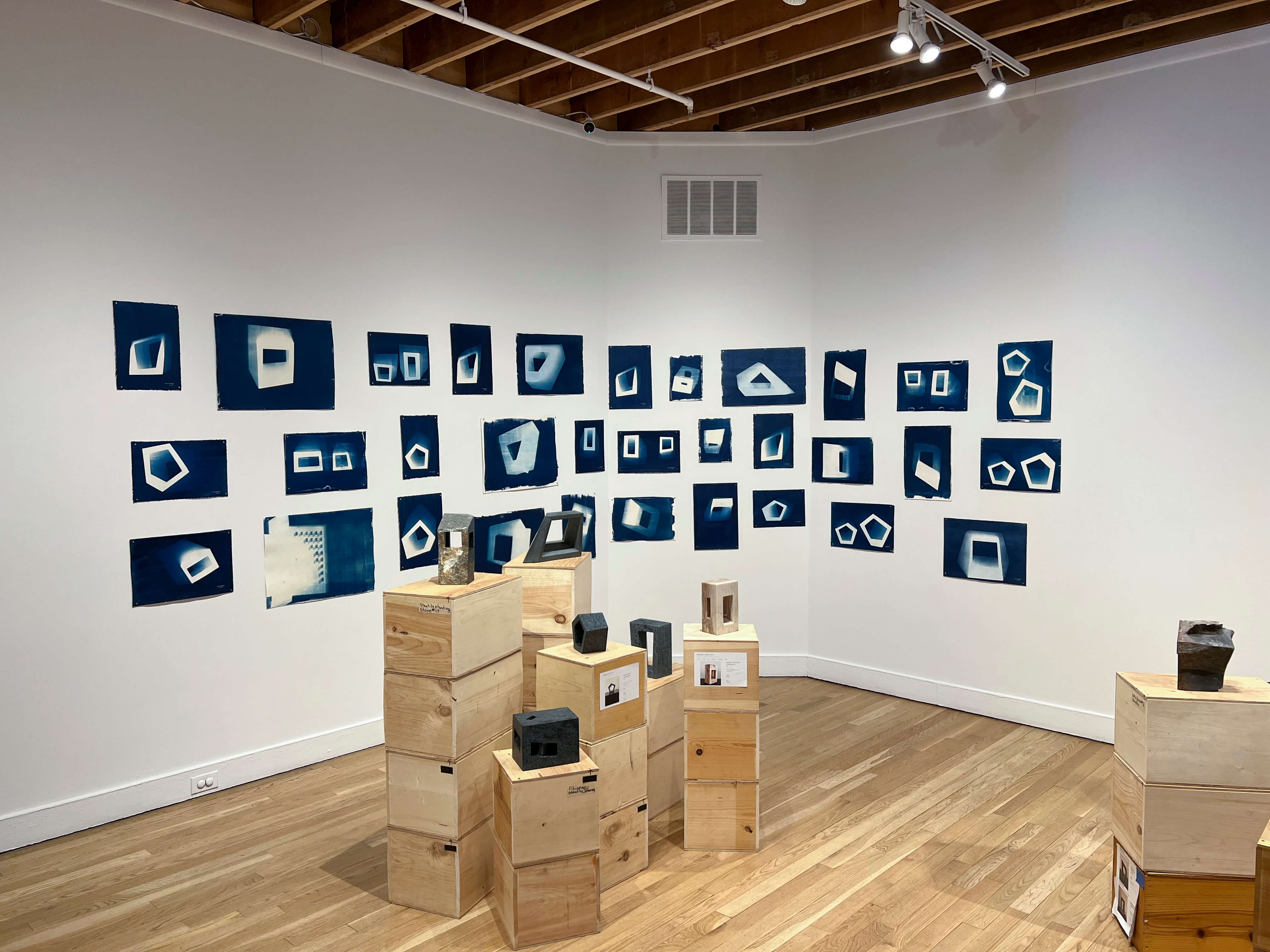 Incredible Lightness: Retrospective (solo exhibition) - Various Stone and Cyanotype Prints - Boulder Museum of Contemporary Art - 2021