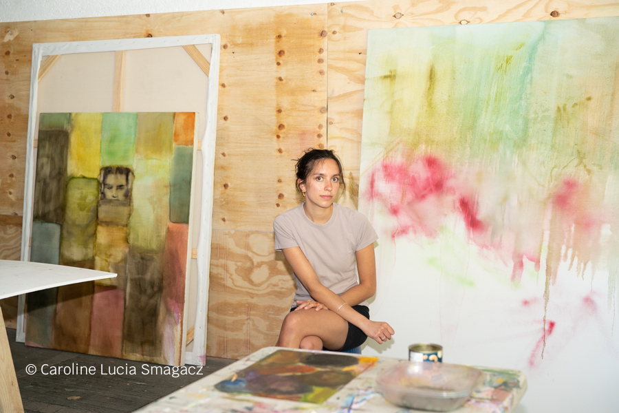 Mia in the studio at JO-HS, Mexico City. Photo ©️ Caroline Lucia Samagacz.