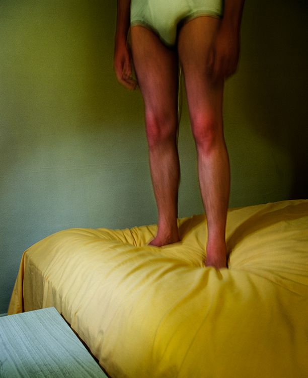 Jo Ann CALLISEarly Color c. 1976 (Legs on bed) courtesy Galerie Miranda