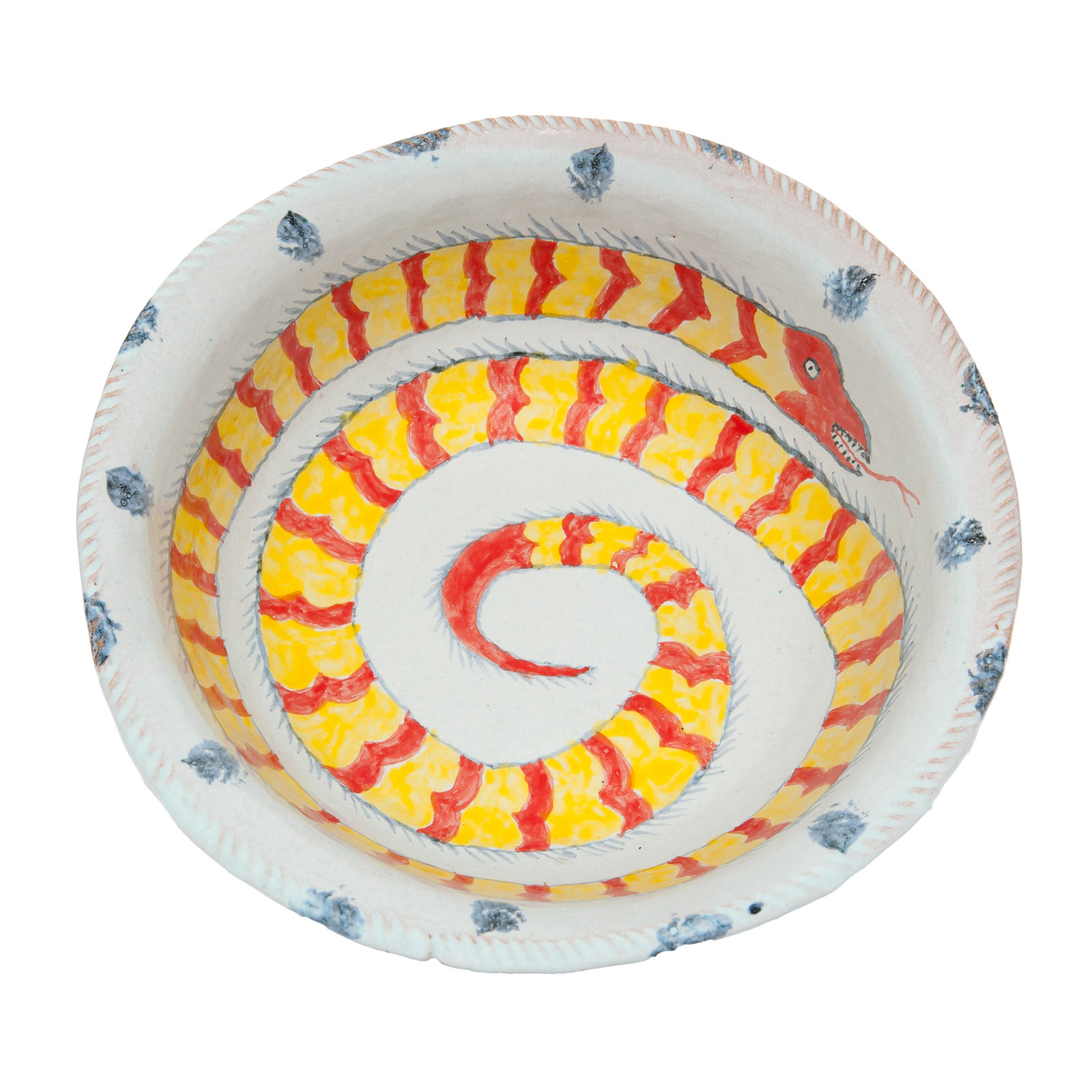 Striped snake bowl, 05.2012Glazed ceramic stoneware