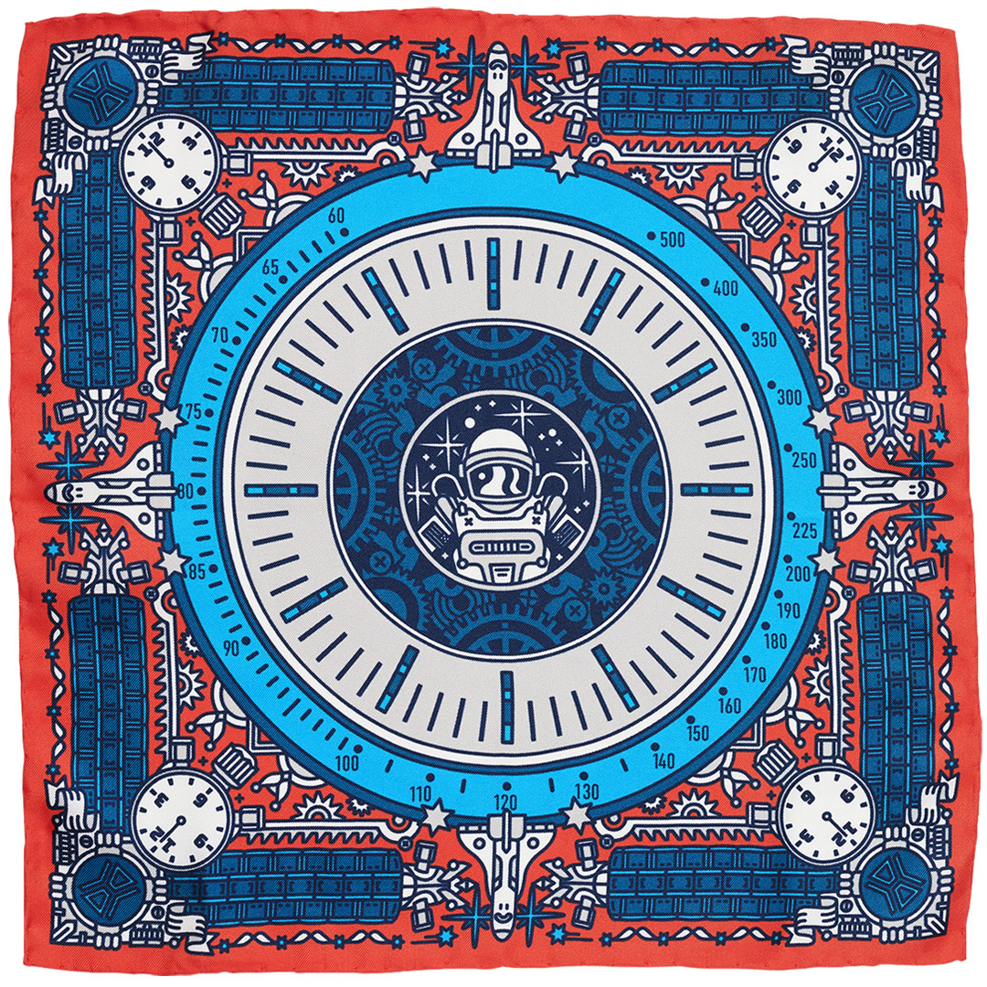 Pocket square for a luxury watches distributor CH24
