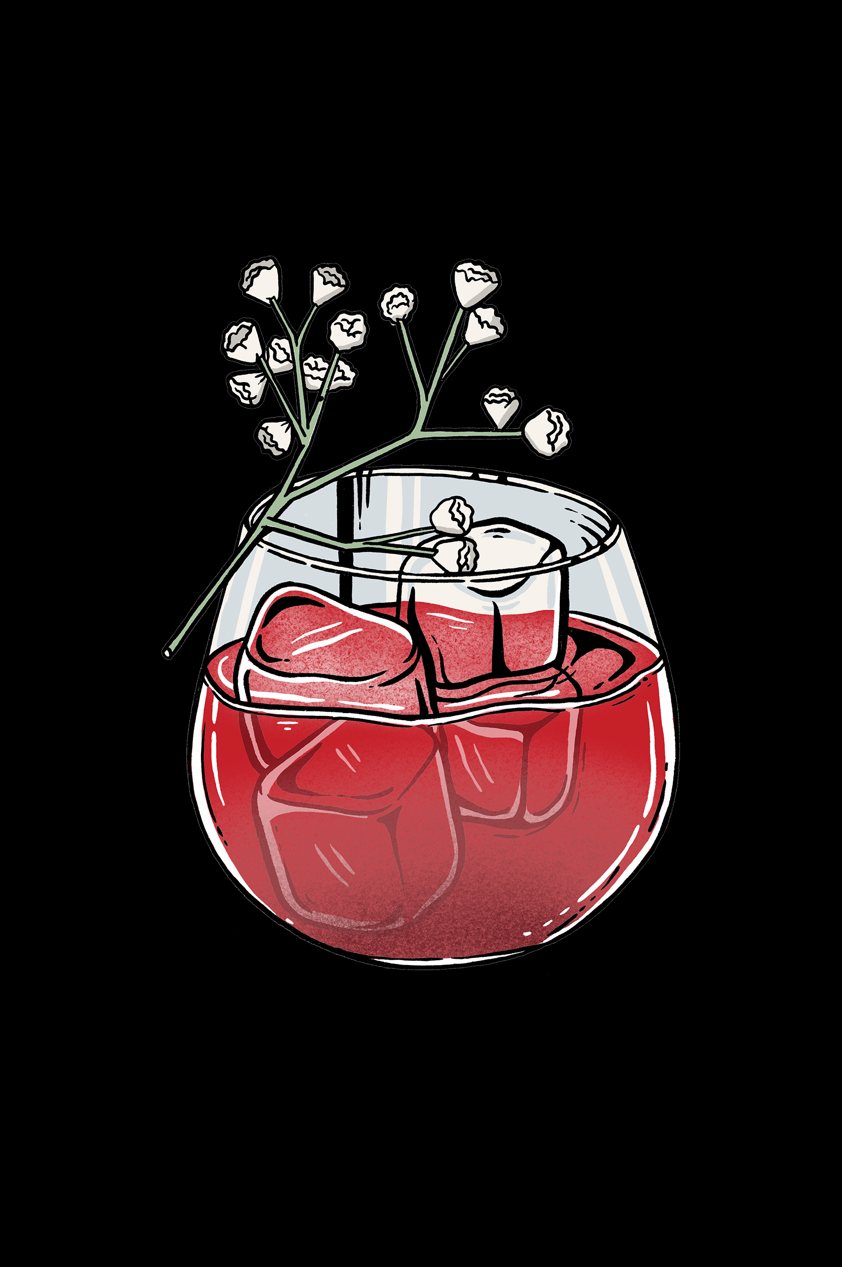 MAKI SPRITZ. Gin Hendricks, Maqui, Ramazotti, Frutilla, Tónica. Dulce y Frutal.