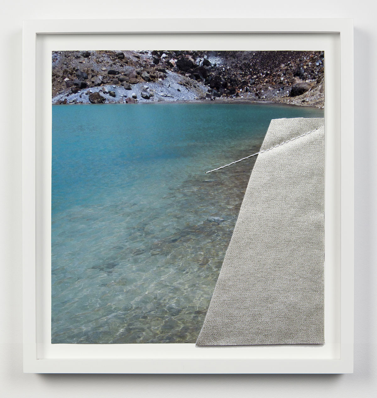 "Wonder", 2017. Archival pigment prints and thread, 9 x 9 ½ inches