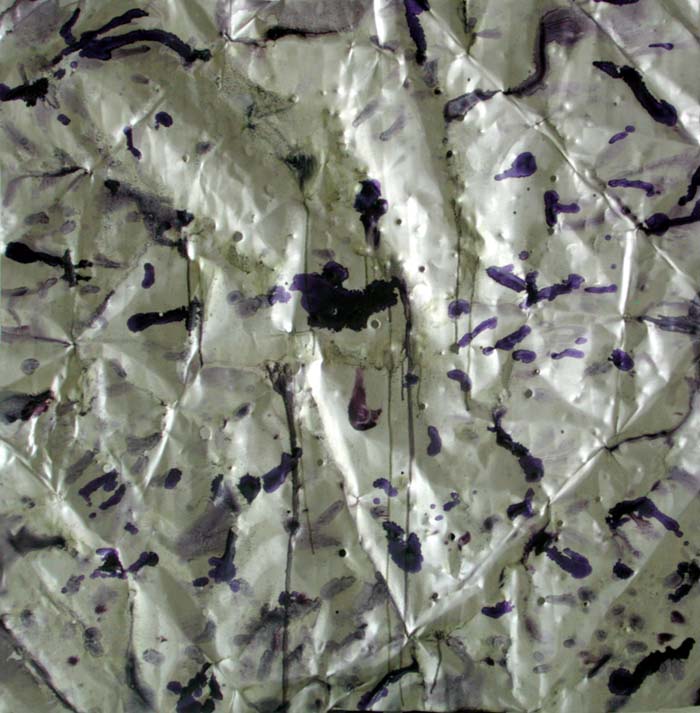 antoinette insatiable #2, 2001, oil on aluminum, 48x48in