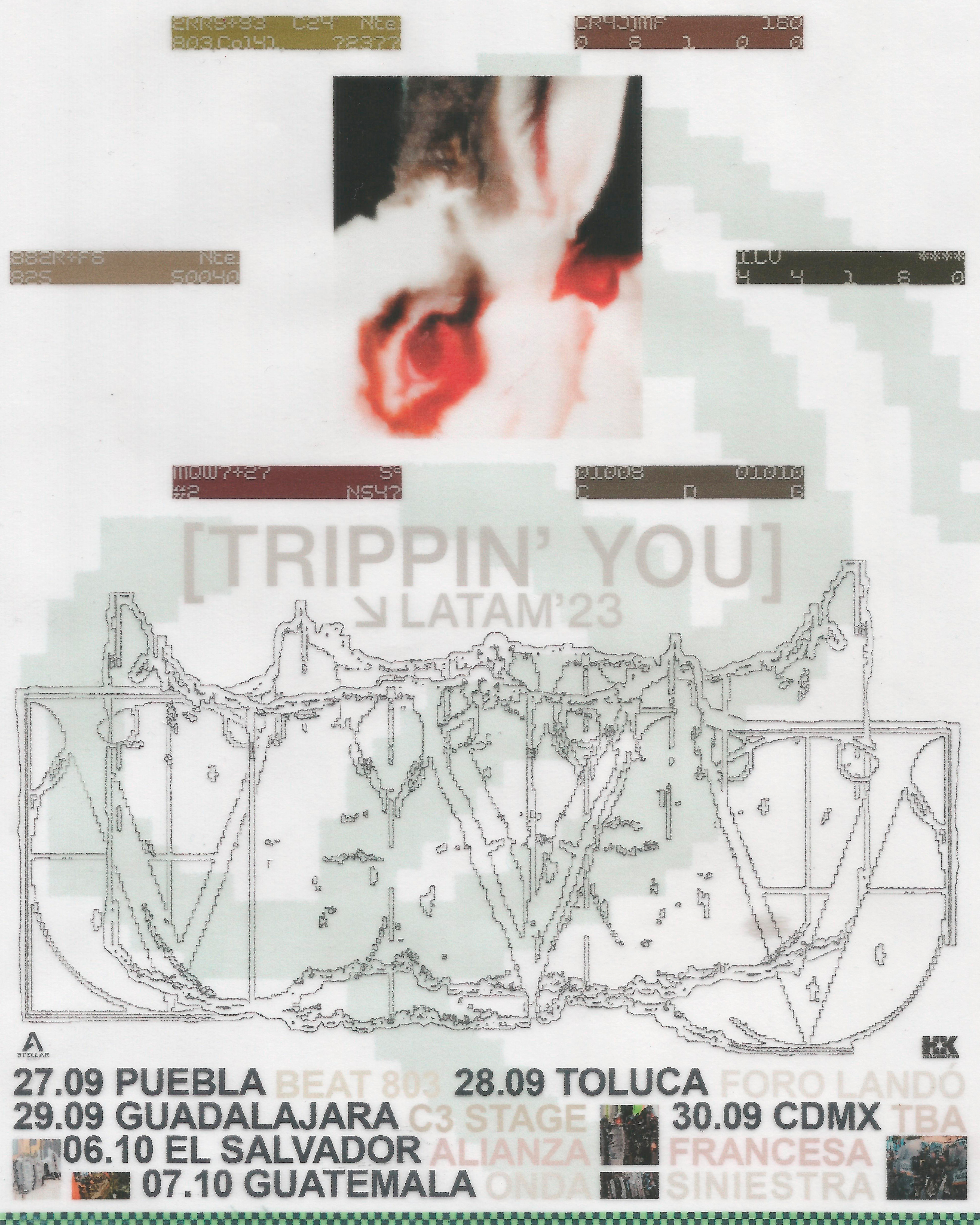 VVV (Trippin' You) Latam Tour 2023 Flyer