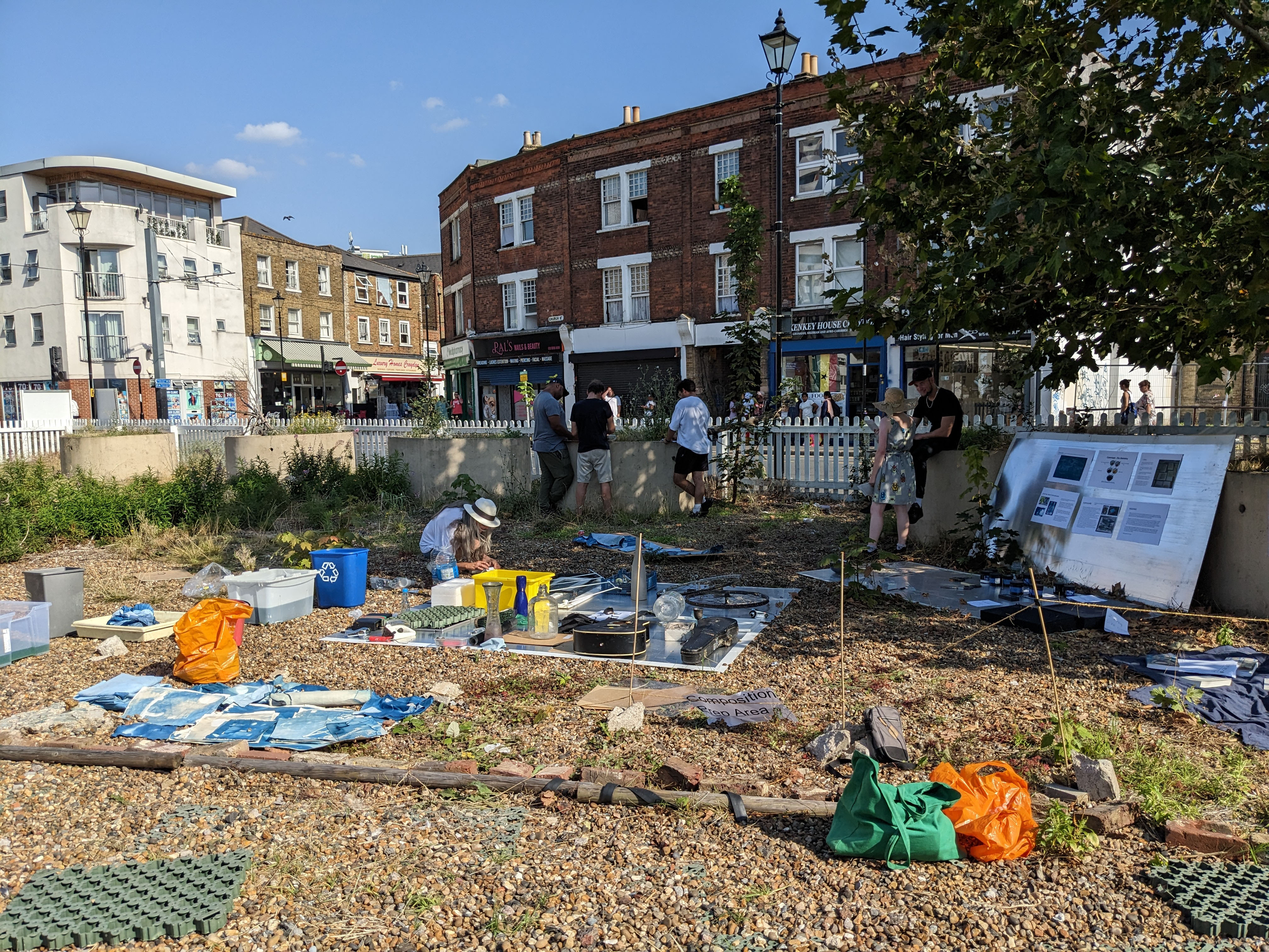 Cyanotype Workshop, Business is Driven By Quarterly Results, 2023. Desire Paths Commission, Turf Projects. 