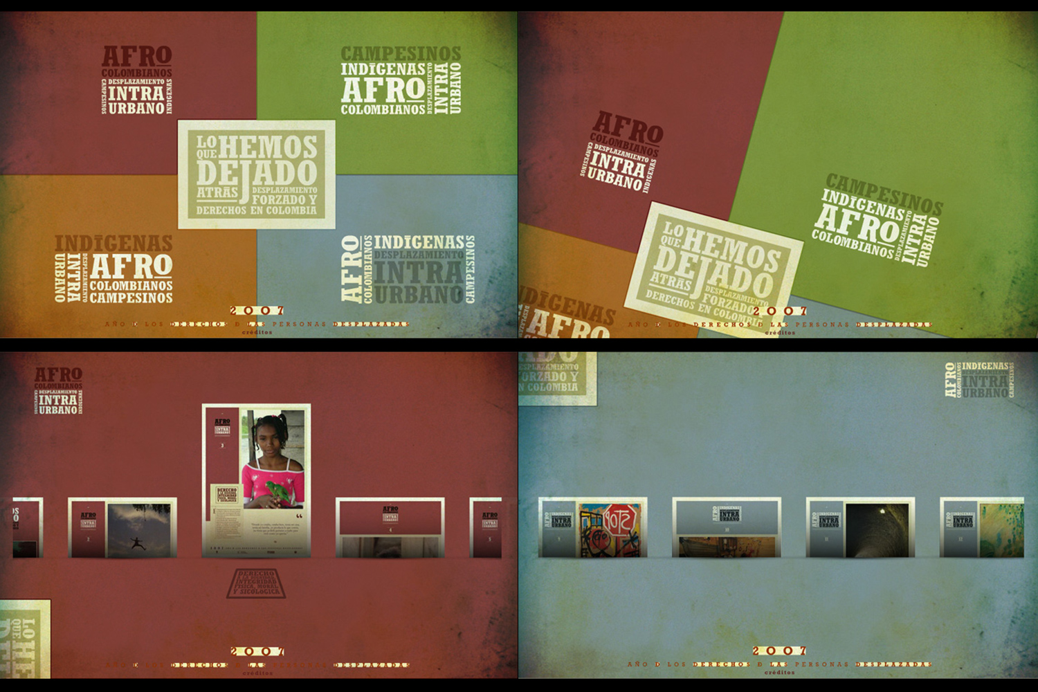 2007/ Website "2007 L'année des droits des personnes déplacées" - UNHCR