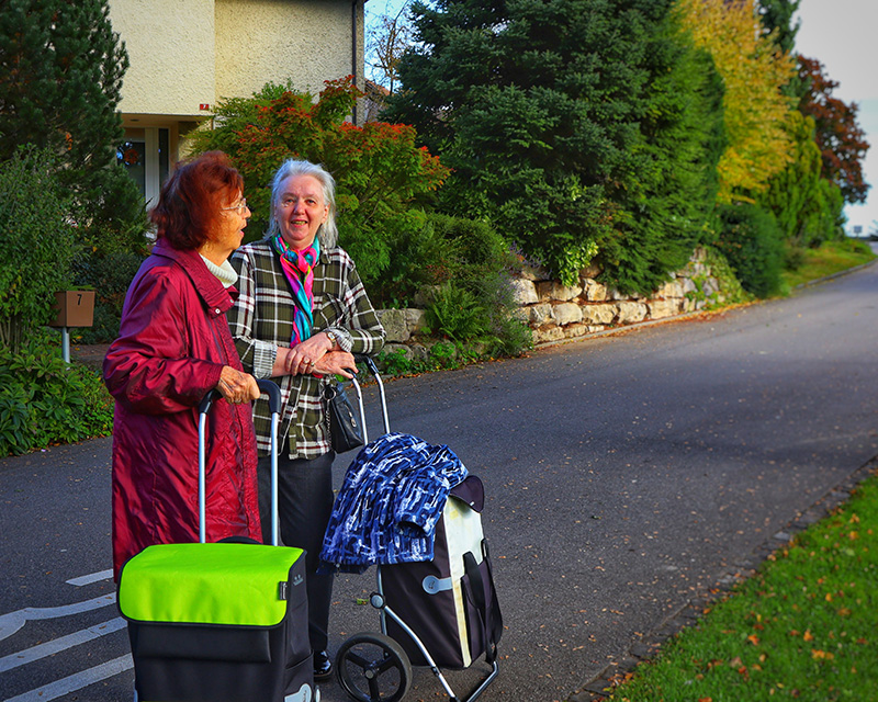 Ein Schwatz auf der Strasse geh&ouml;rt in Villmergen einfach dazu. 