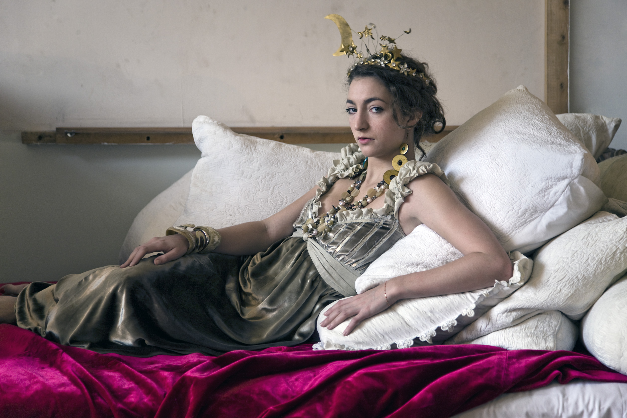 ANNA, Wearing mother's creations, Paris 2010