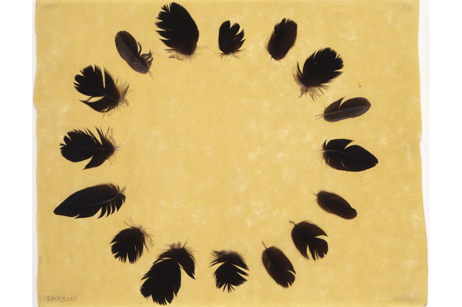 Juan DowneyShabono, de la serie "Meditations", ca. 1976Plumas sobre papel23 × 28 cm