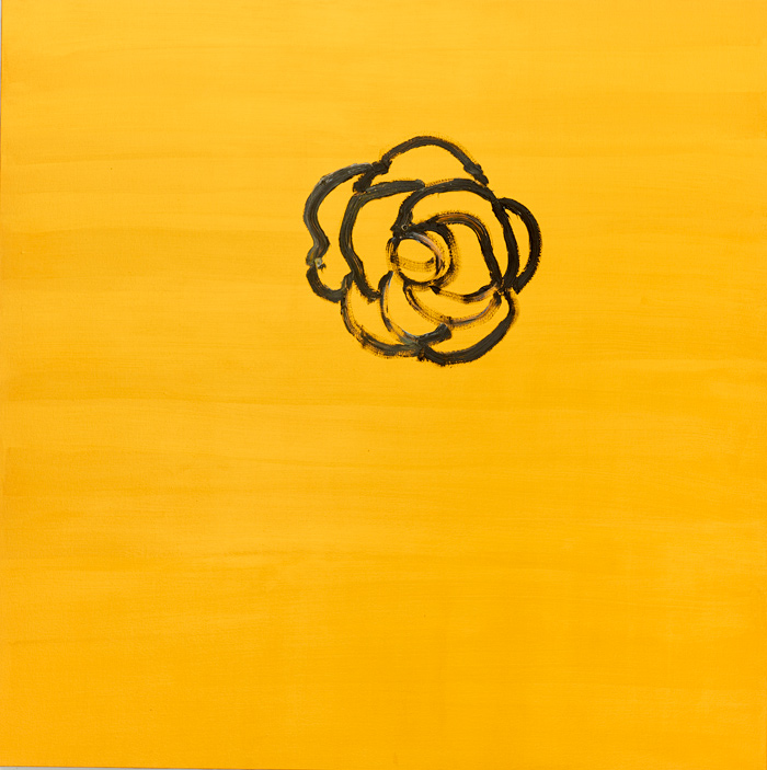 Camellia Totem 1, 2017, oil on canvas, 60x60 inches