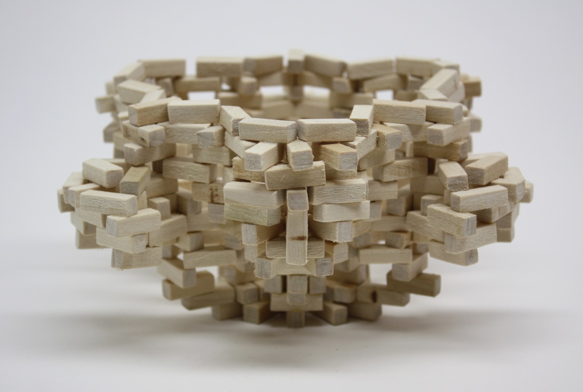 Snow Bowl 2, wood, 3.75" x 6.75" x 6.75